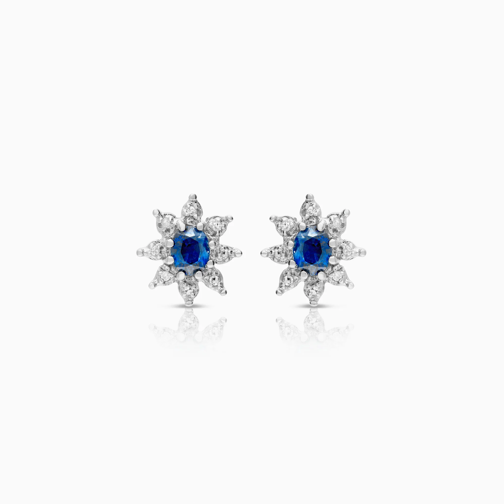 Carmosé earrings sapphires 3.80g 18K white gold