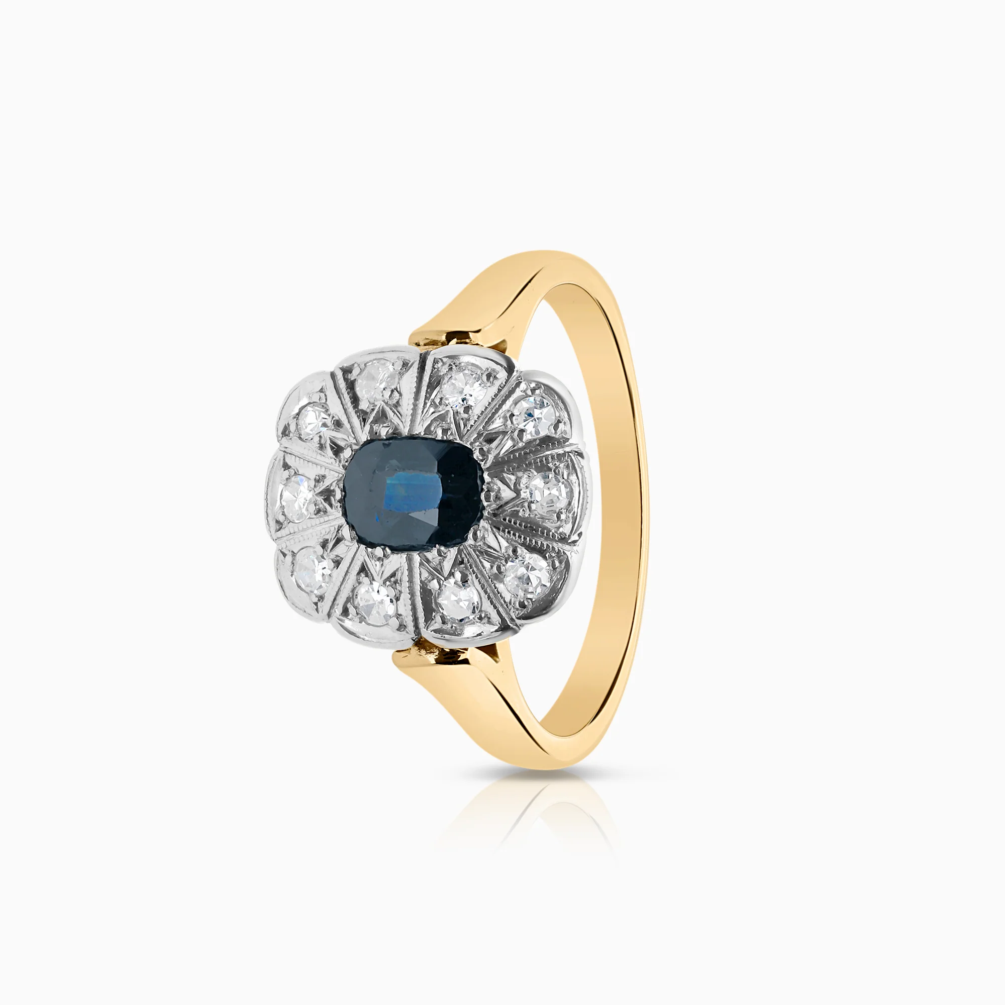 Cluster ring 0.20ct 14K gold