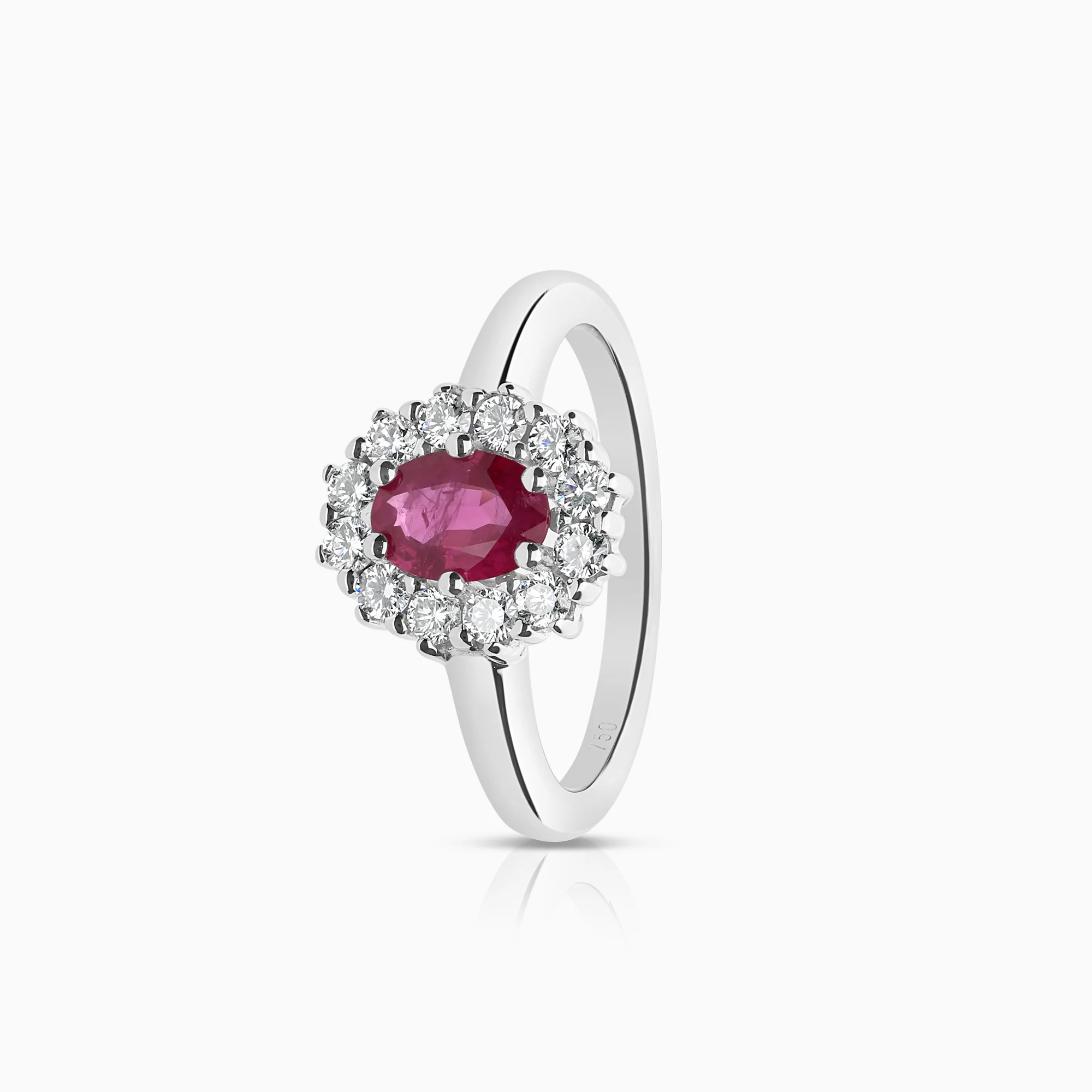 Carmosé ring ruby 5.17g 18K white gold
