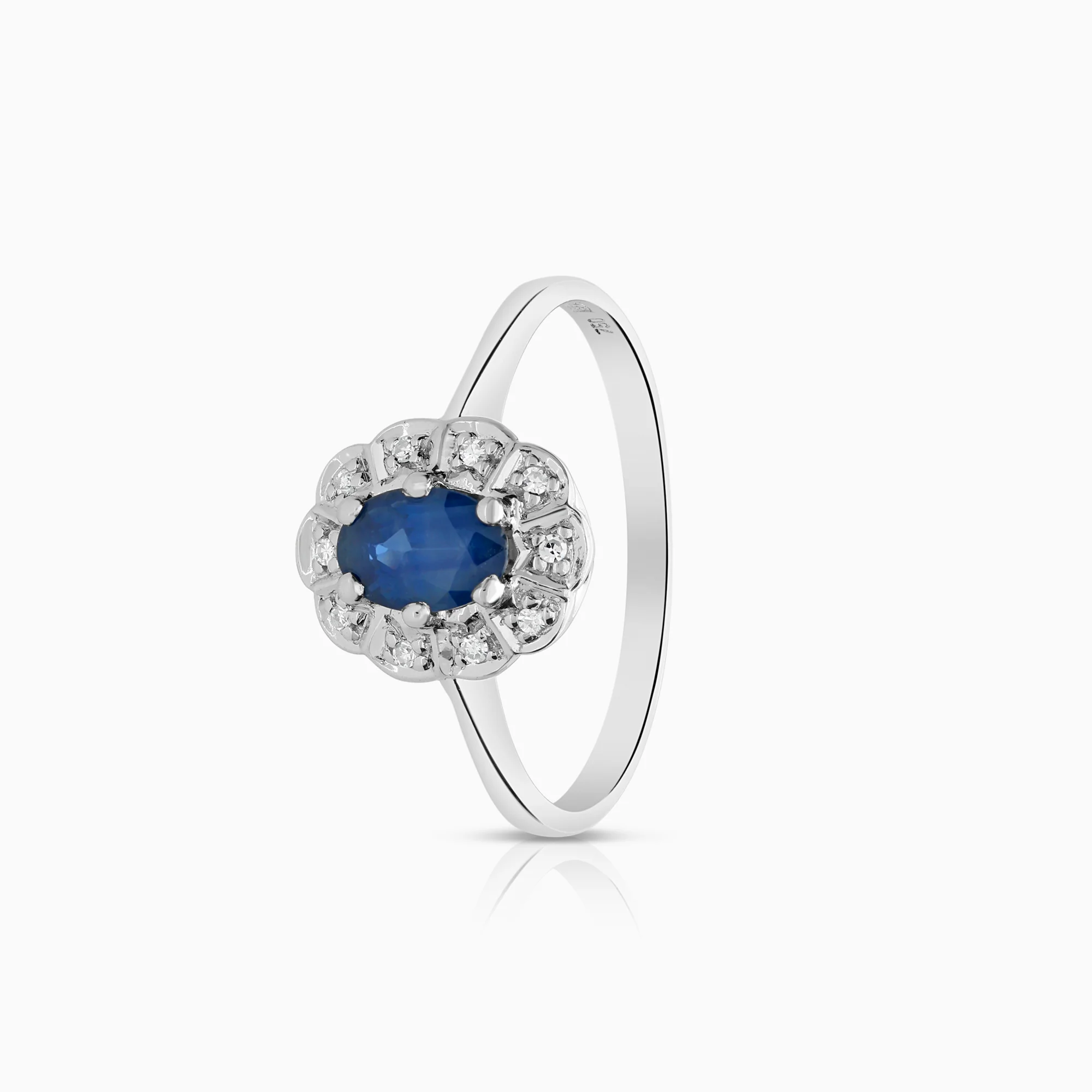 Carmosé ring sapphire 2.45g 18K white gold