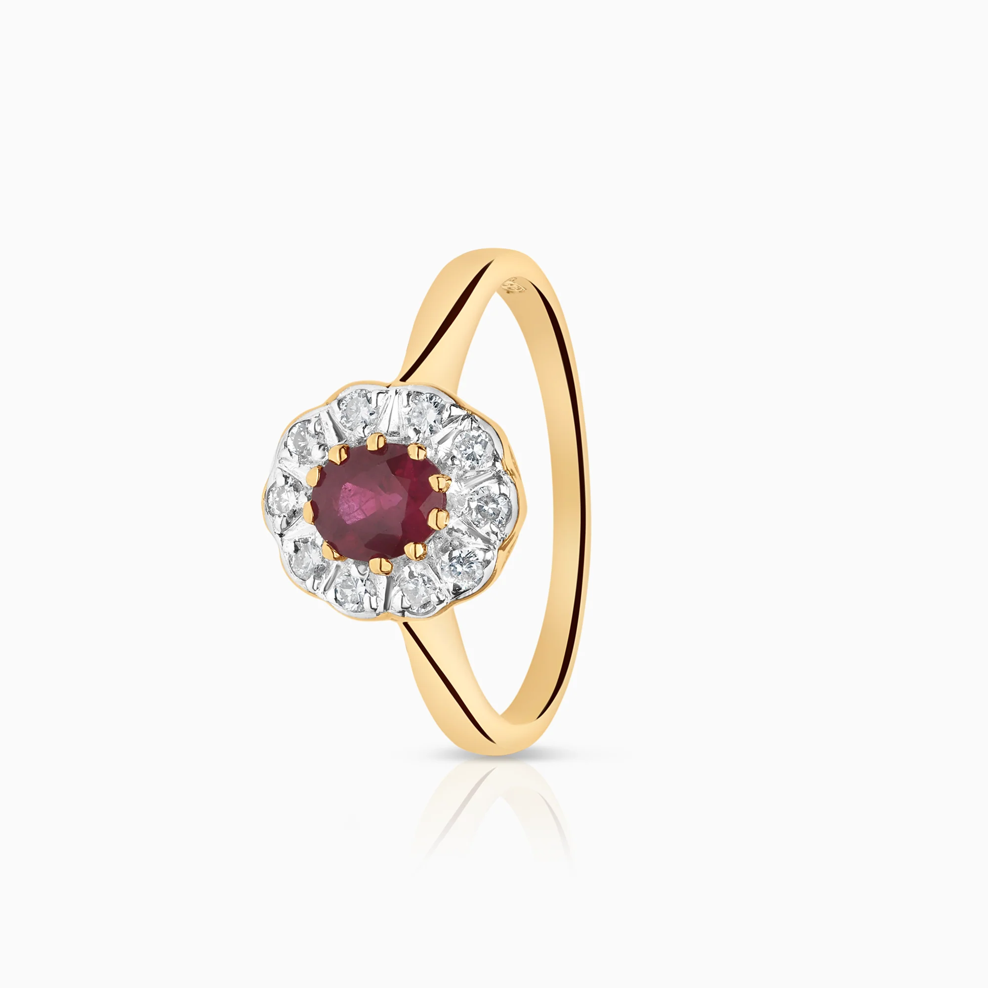 Carmosé ring 0.19ct 18K gold