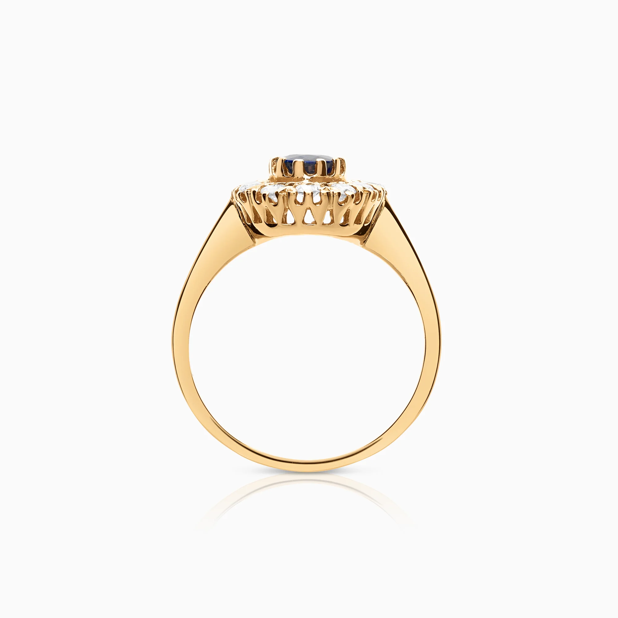 Carmosé ring 0.48ct with sapphire 18K gold - Image 2
