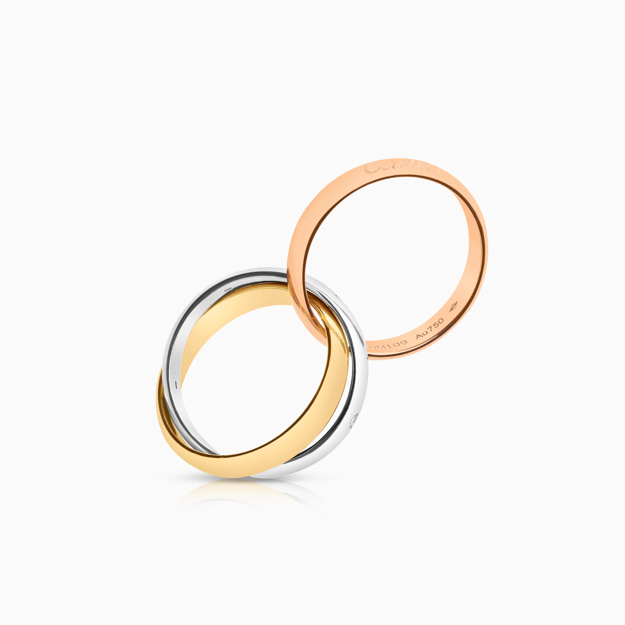 Cartier Trinity ring 0.06ct 18K - Image 4