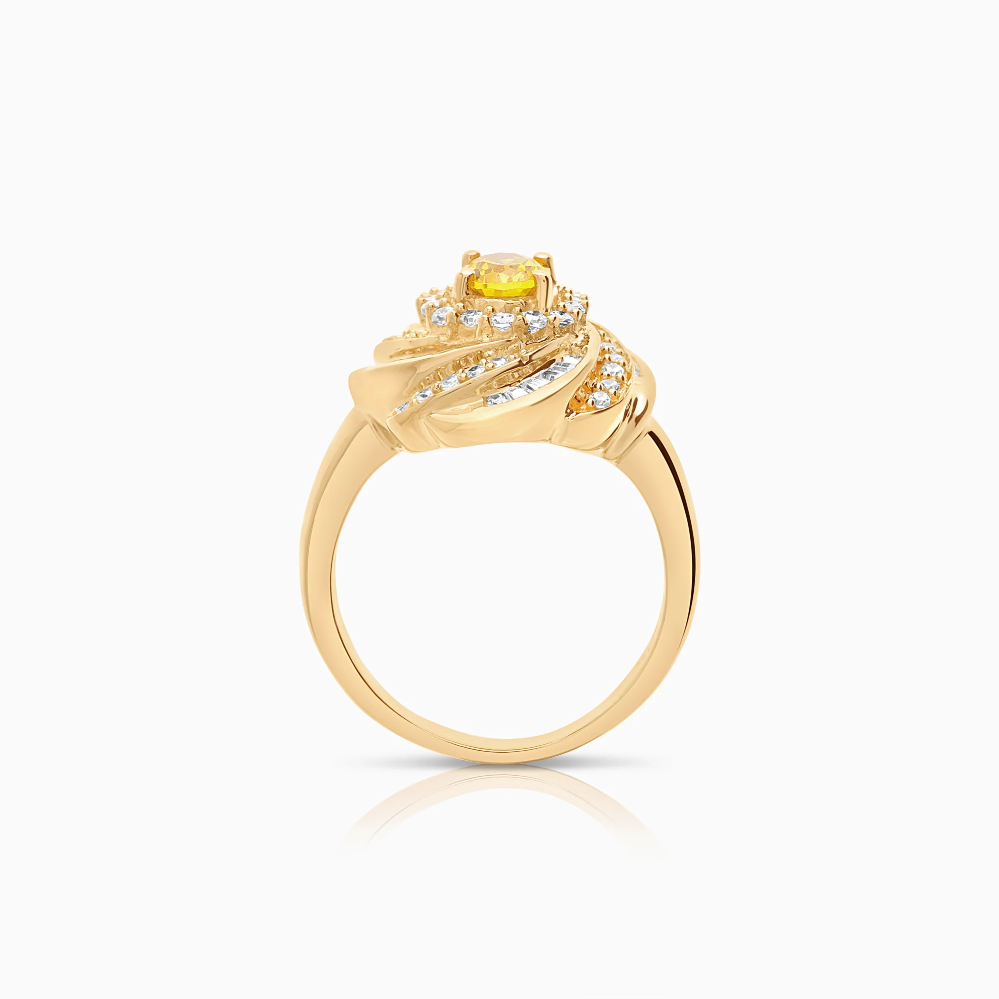 Cocktail ring 13.30g 18K gold - Image 3