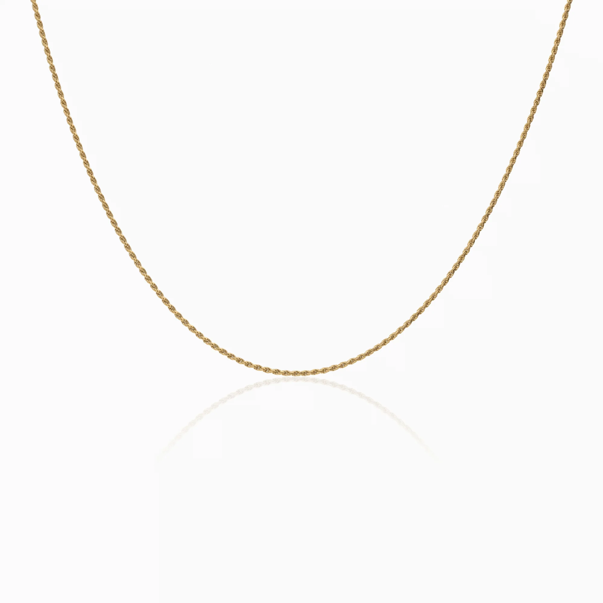 Rope necklace 3.18g 18K gold