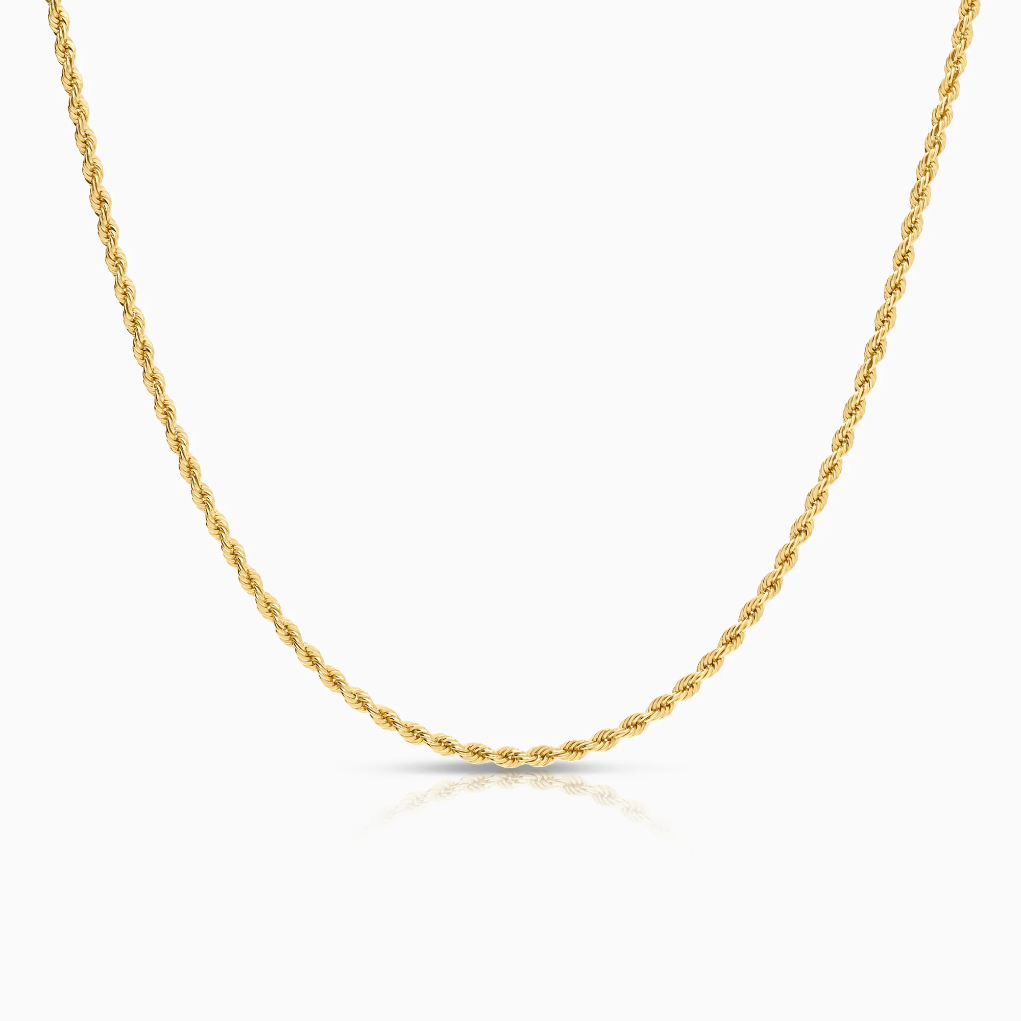 Rope necklace 3.35g 18K yellow gold