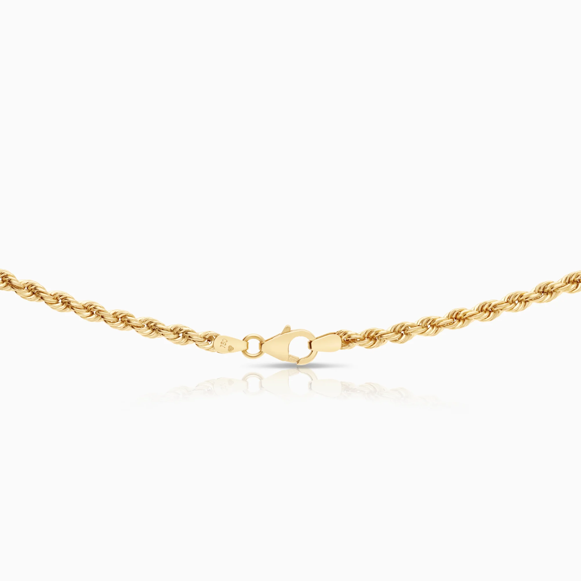 Rope necklace 9.95g 18K gold - Image 2
