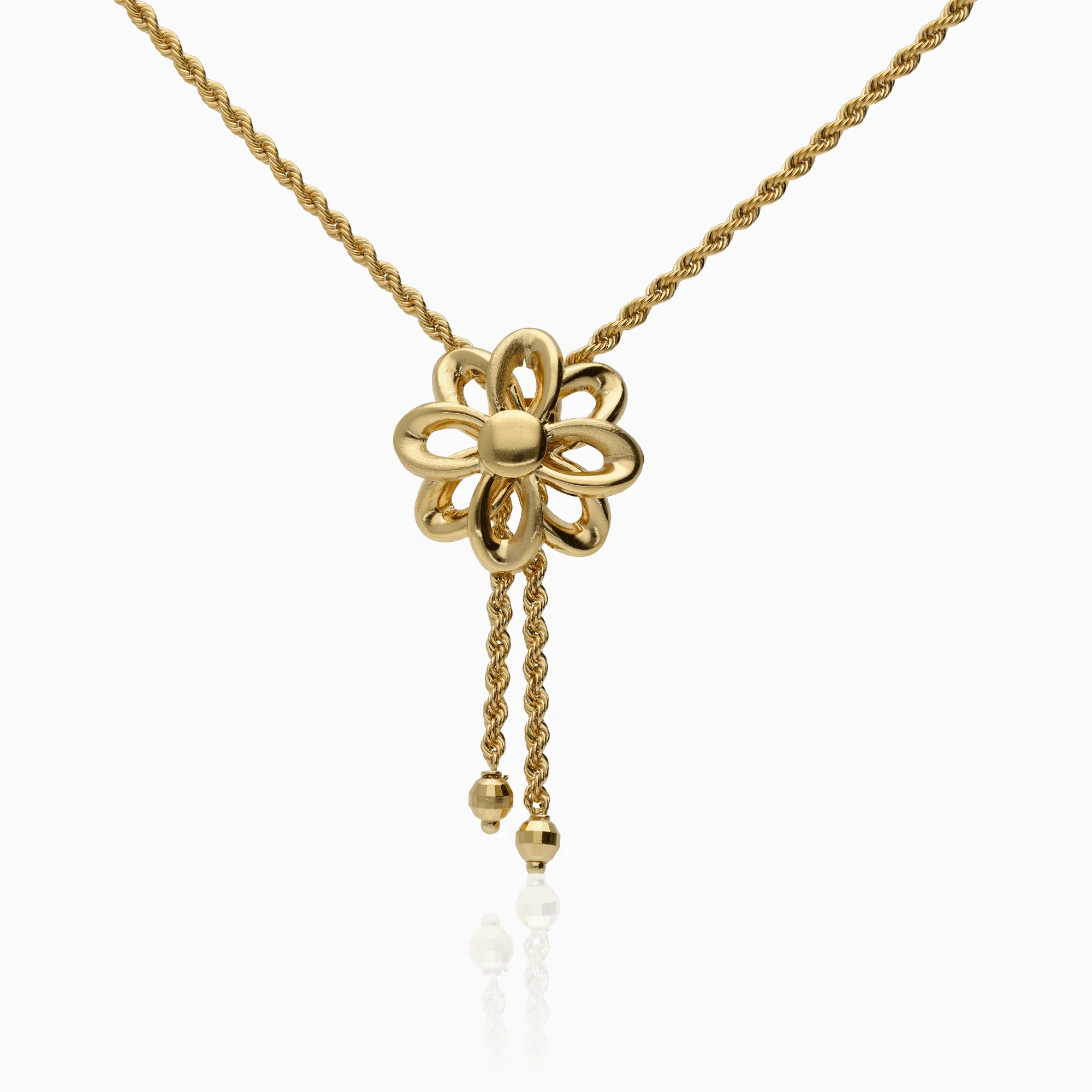 Rope chain with pendant 5.72g 18K gold