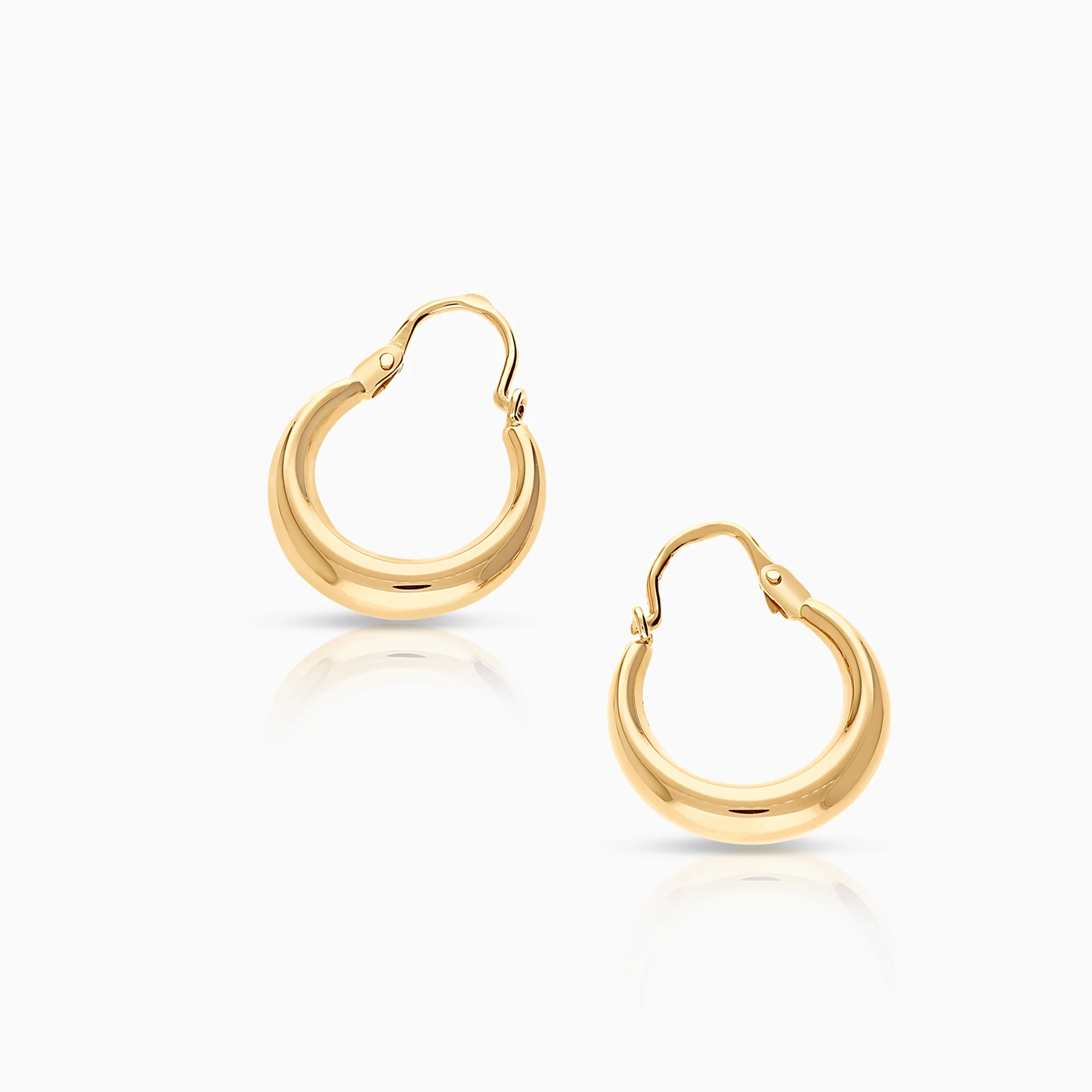 Hoop earrings 1.52g 18K gold - Image 2