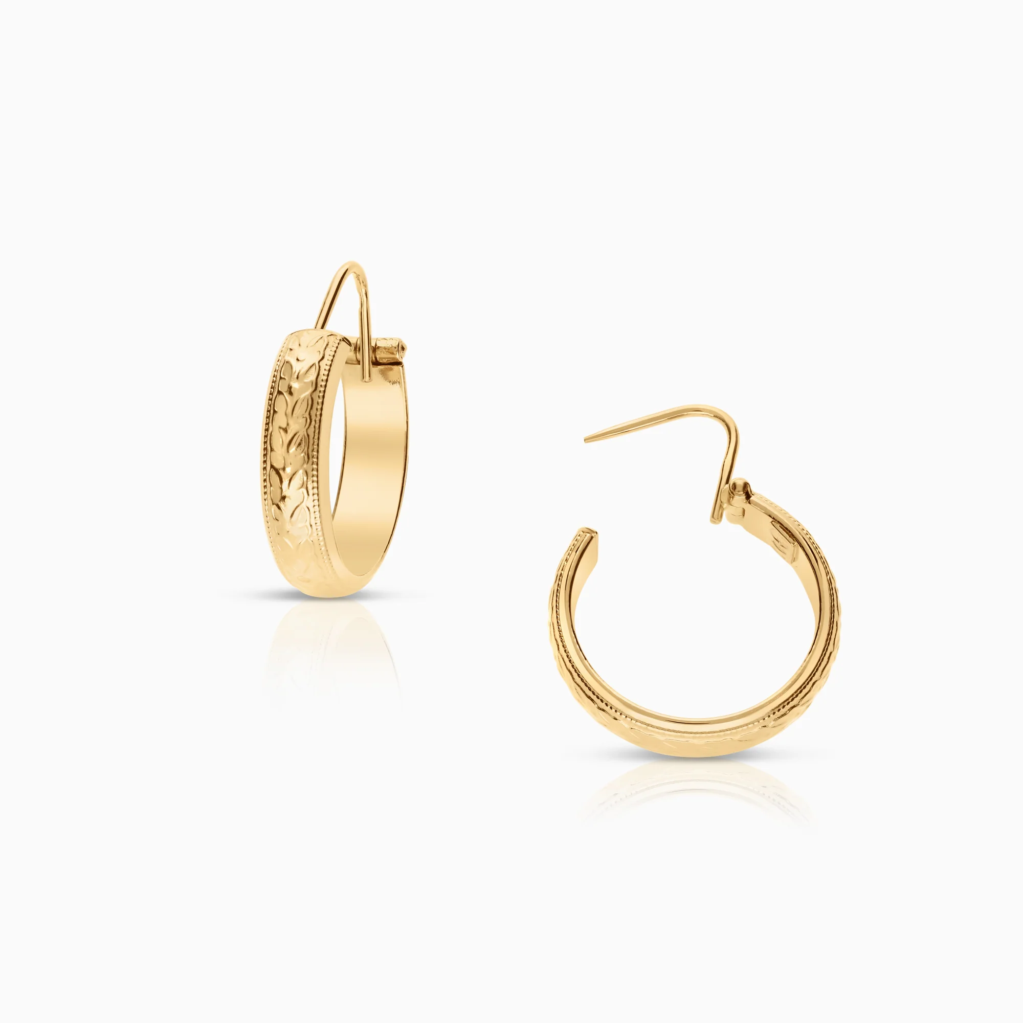 Hoop earrings 3.05g 18K gold - Image 2
