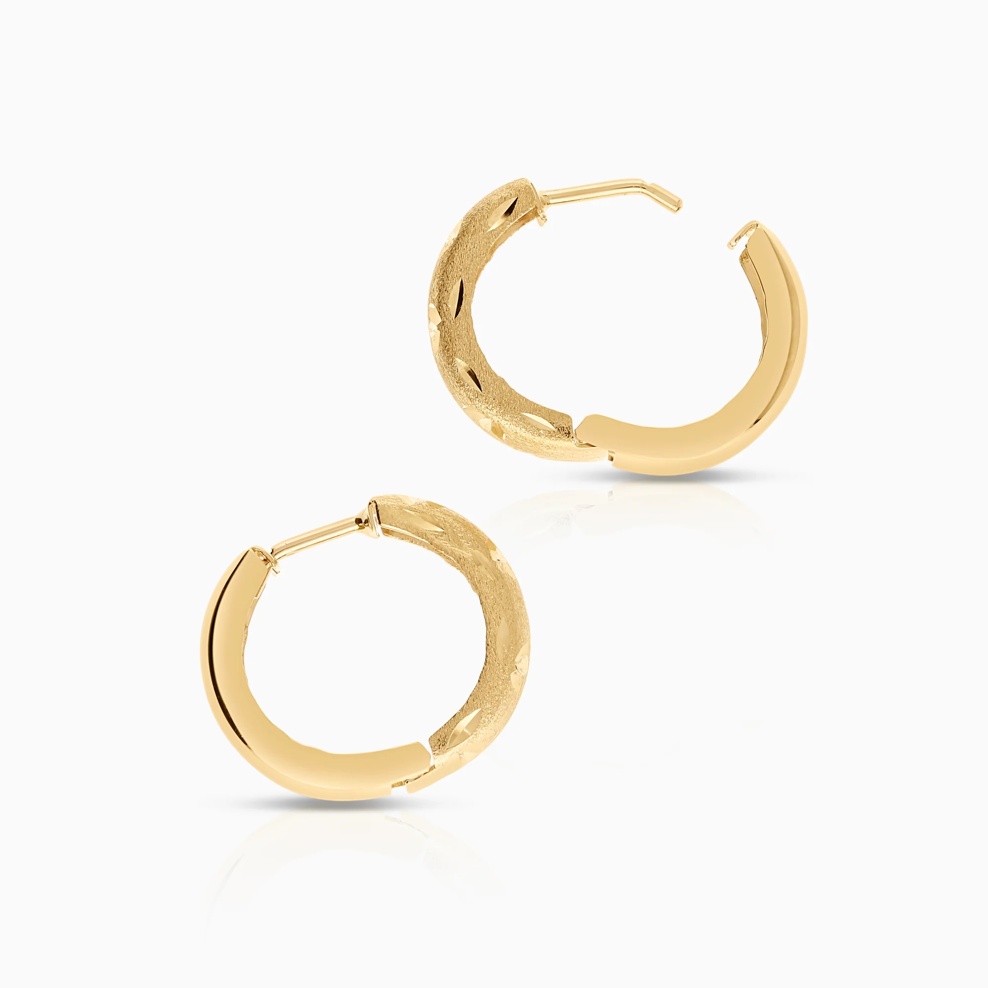 Hoop earrings 2.51g 18K gold - Image 2