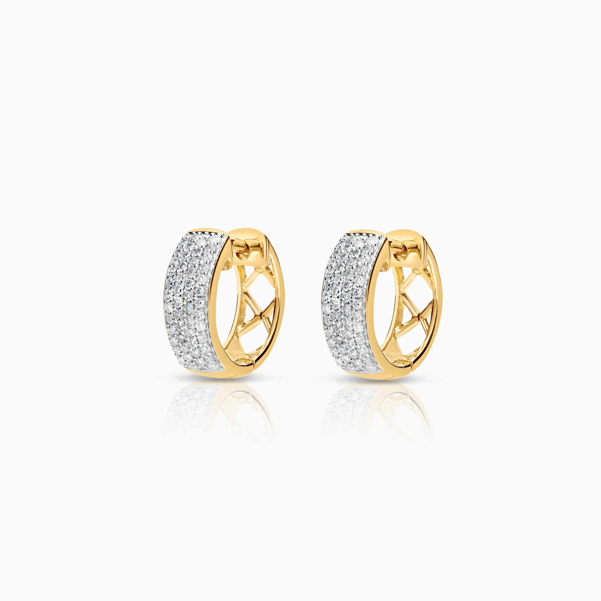 Hoop earrings 0.25ct 18K gold