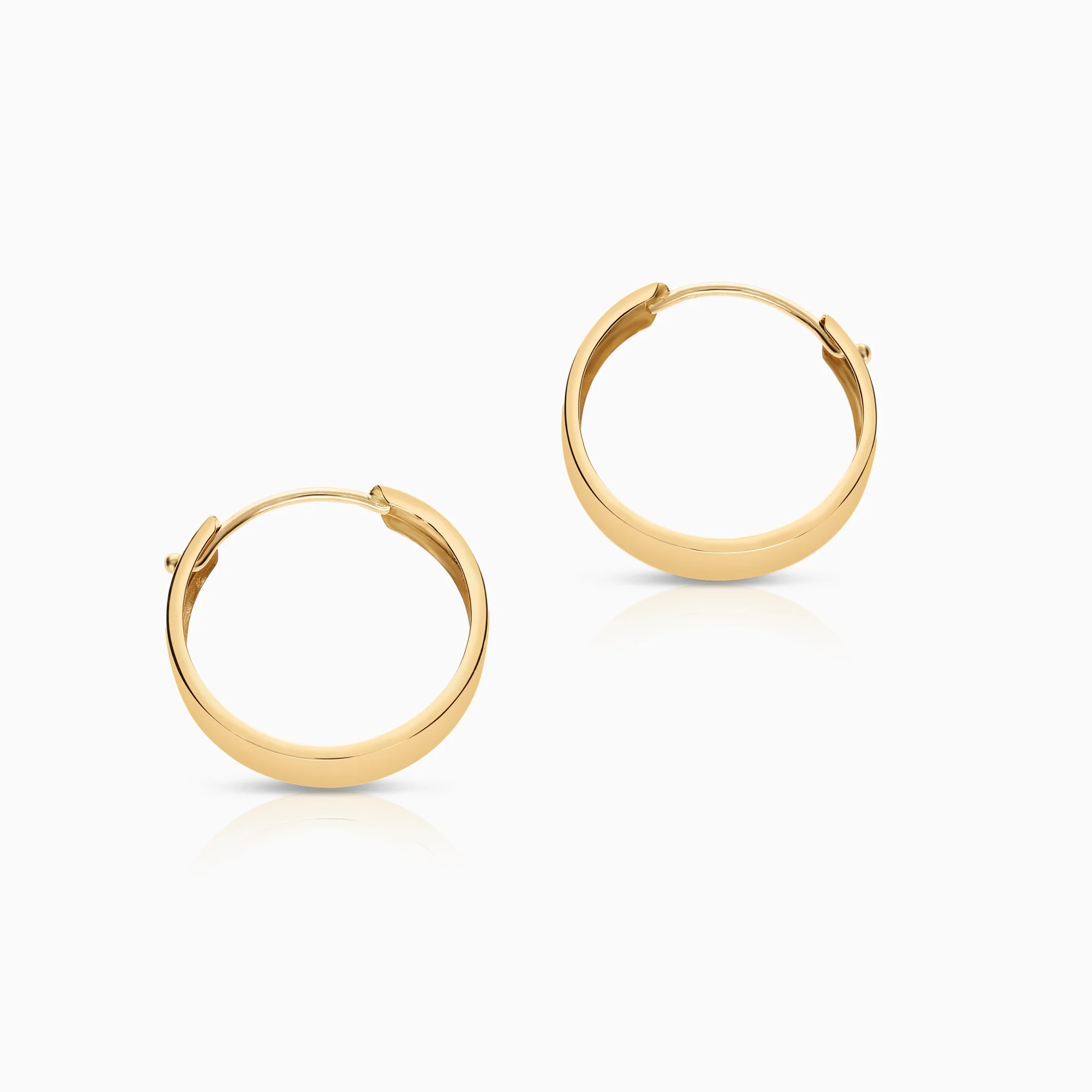 Hoop earrings 0.71g 18K gold - Image 2