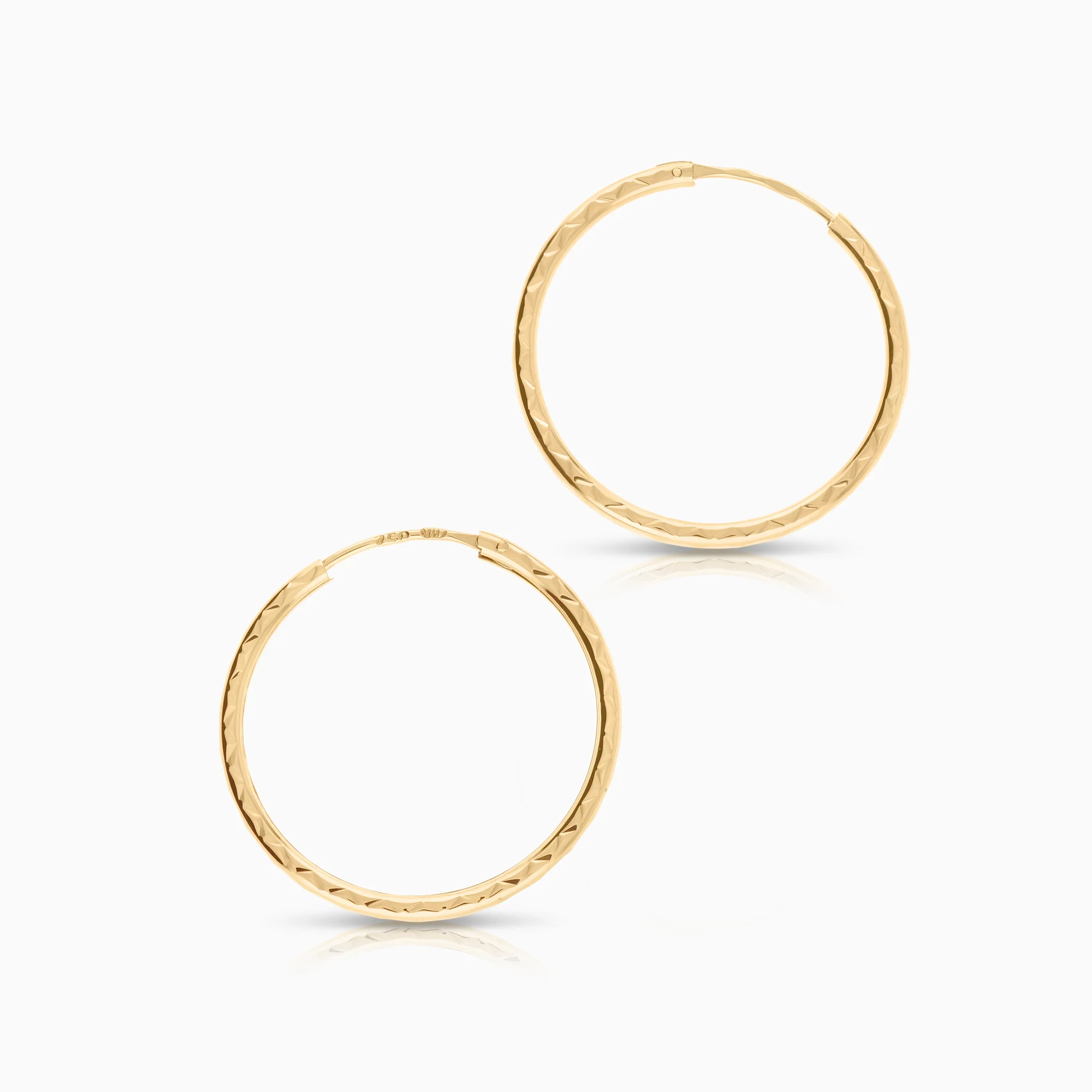 Hoop earrings 0.99g 18K gold - Image 2