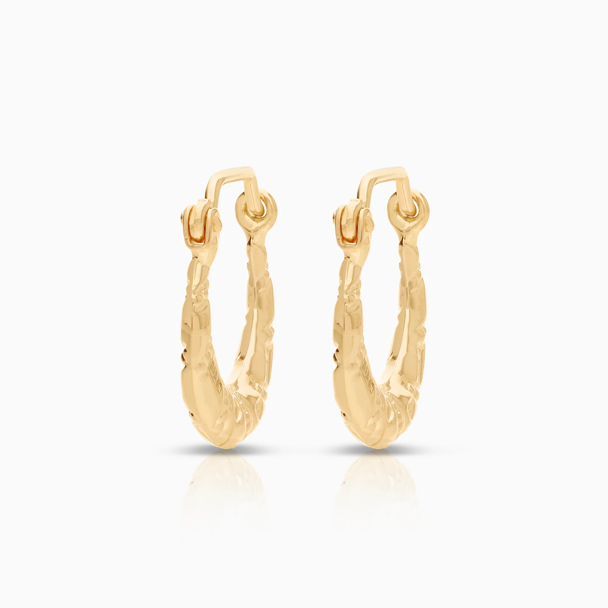 Hoop earrings 1.00g 18K gold