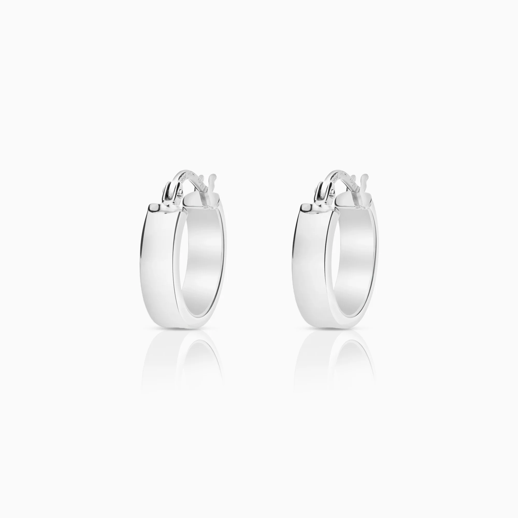 Hoop earrings 2.04g 18K white gold