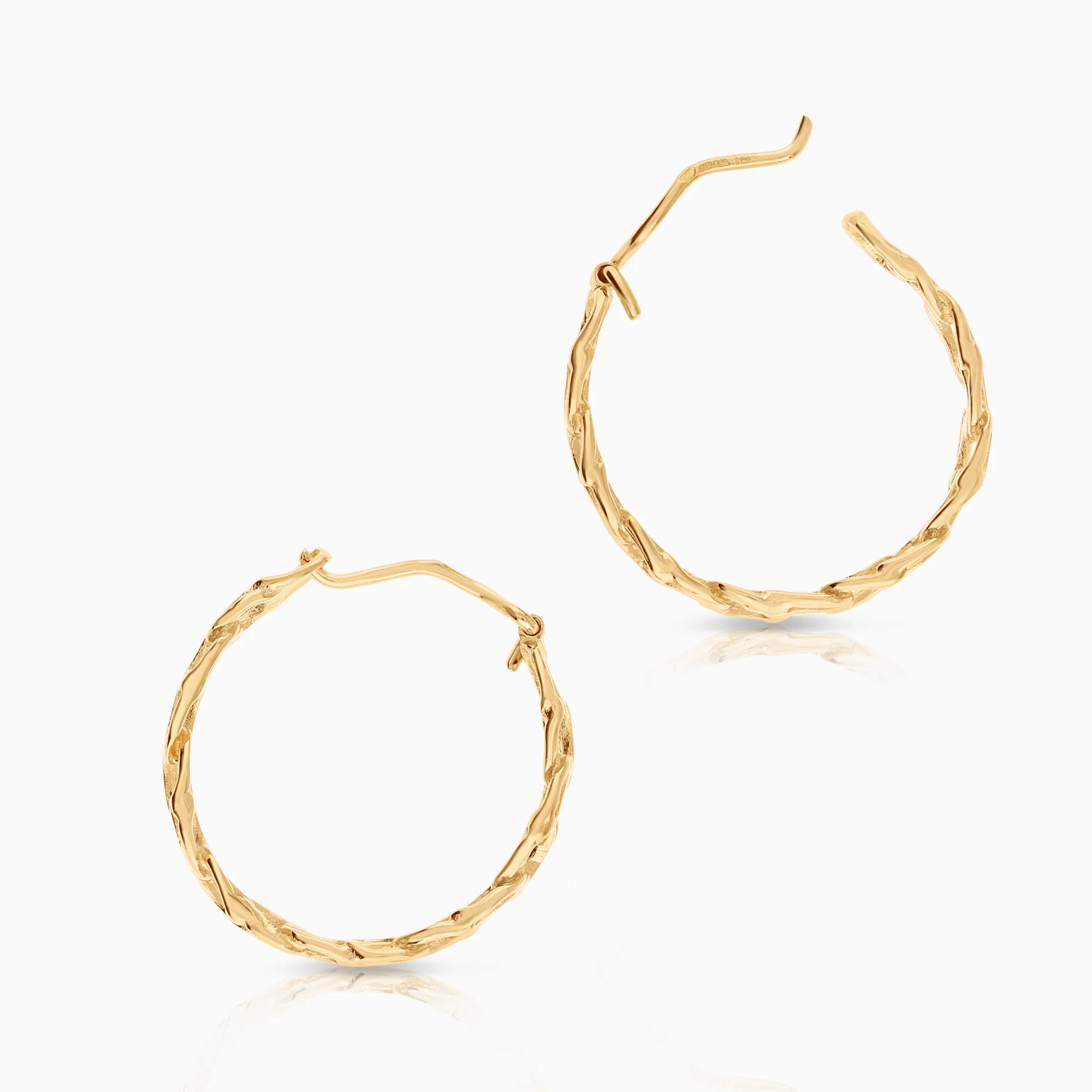 Hoop earrings Bismarck 3.19g 18K gold - Image 2