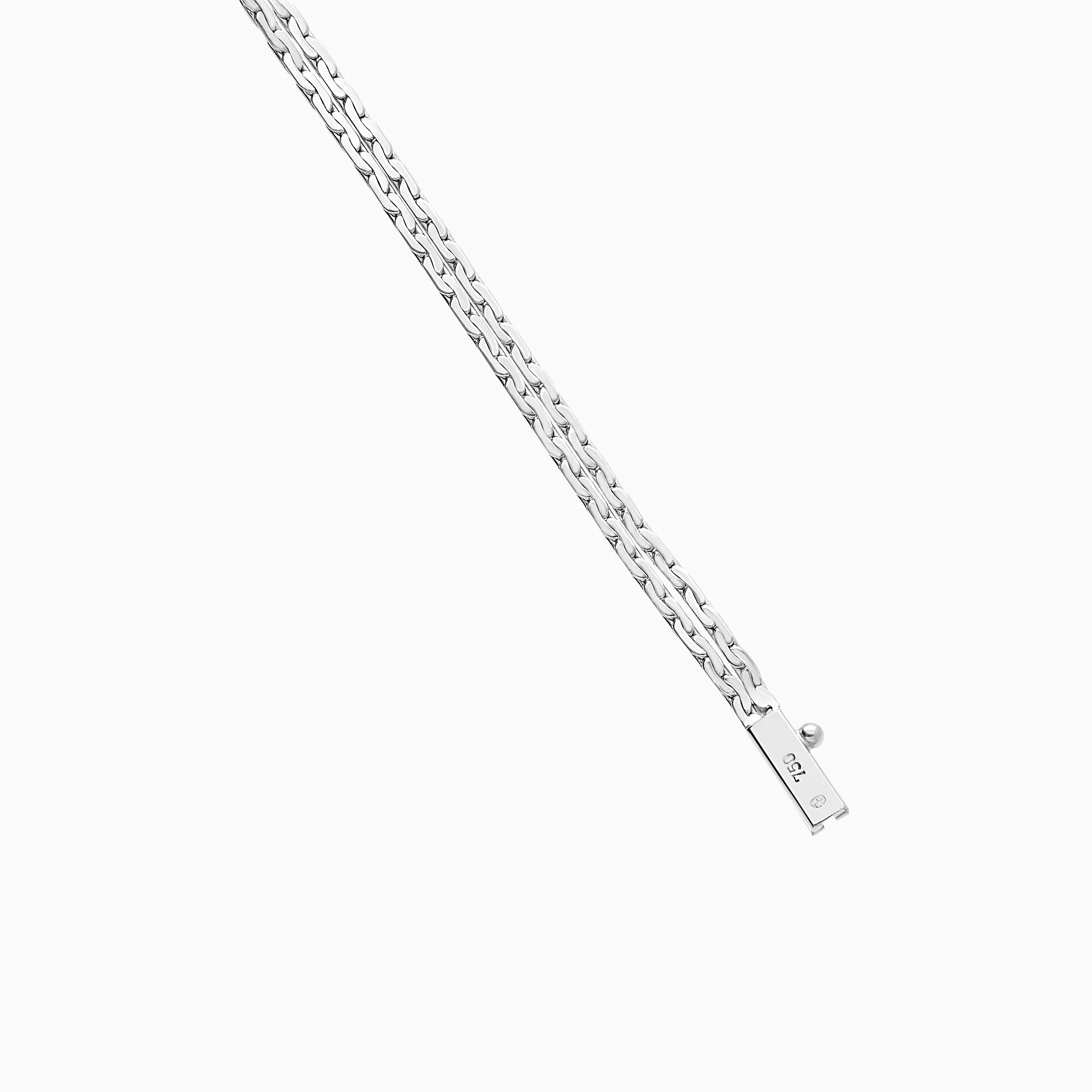 Diamond bracelet 0.01ct 18K white gold - Image 2