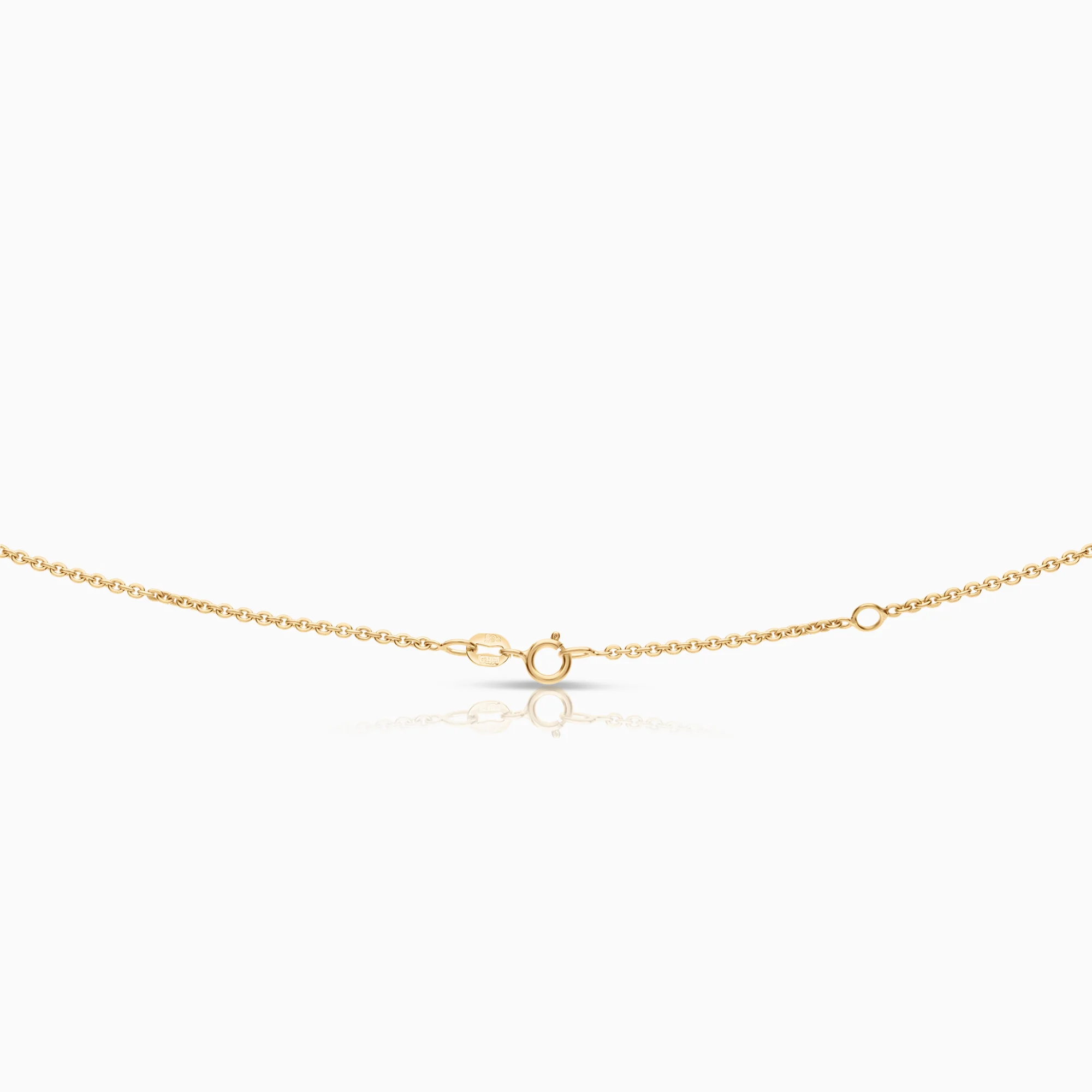 Diamond necklace 0.11ct 18K gold - Image 2