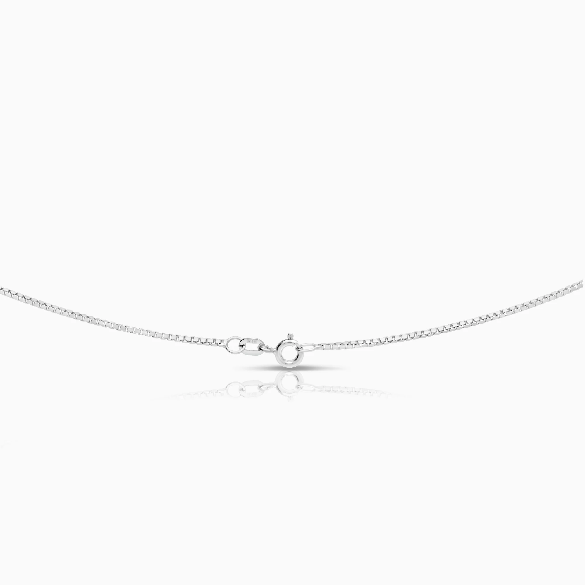 Diamond necklace 0.155ct 18K white gold - Image 2