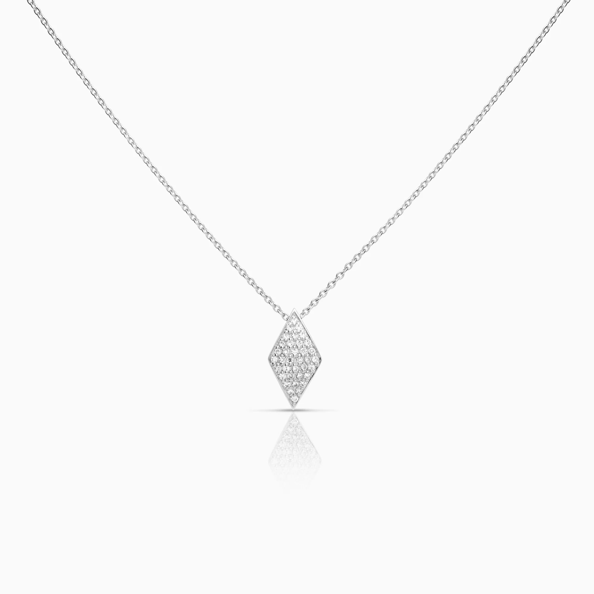 Diamond Necklace 0.32ct 18K White Gold
