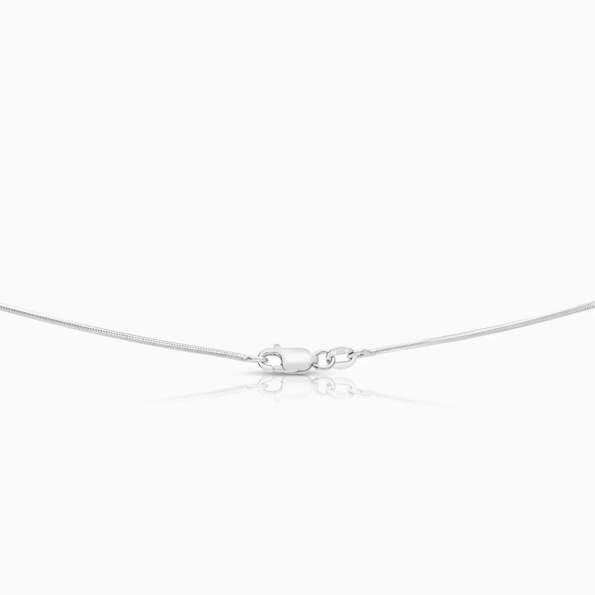 Diamond necklace 0.33ct 18K white gold - Image 2