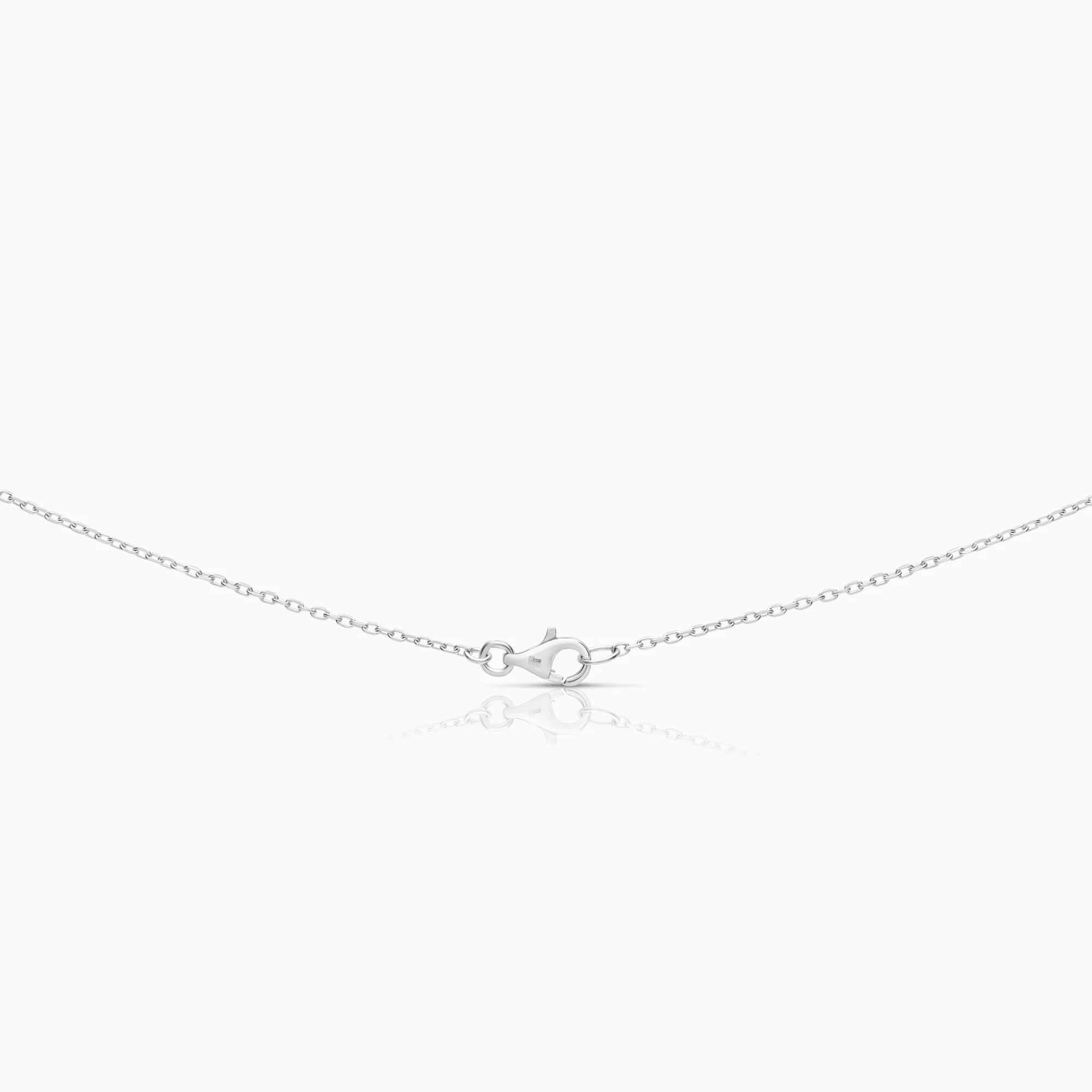 Necklace with diamond pendant, 0.76ct, 18K white gold. - Image 2