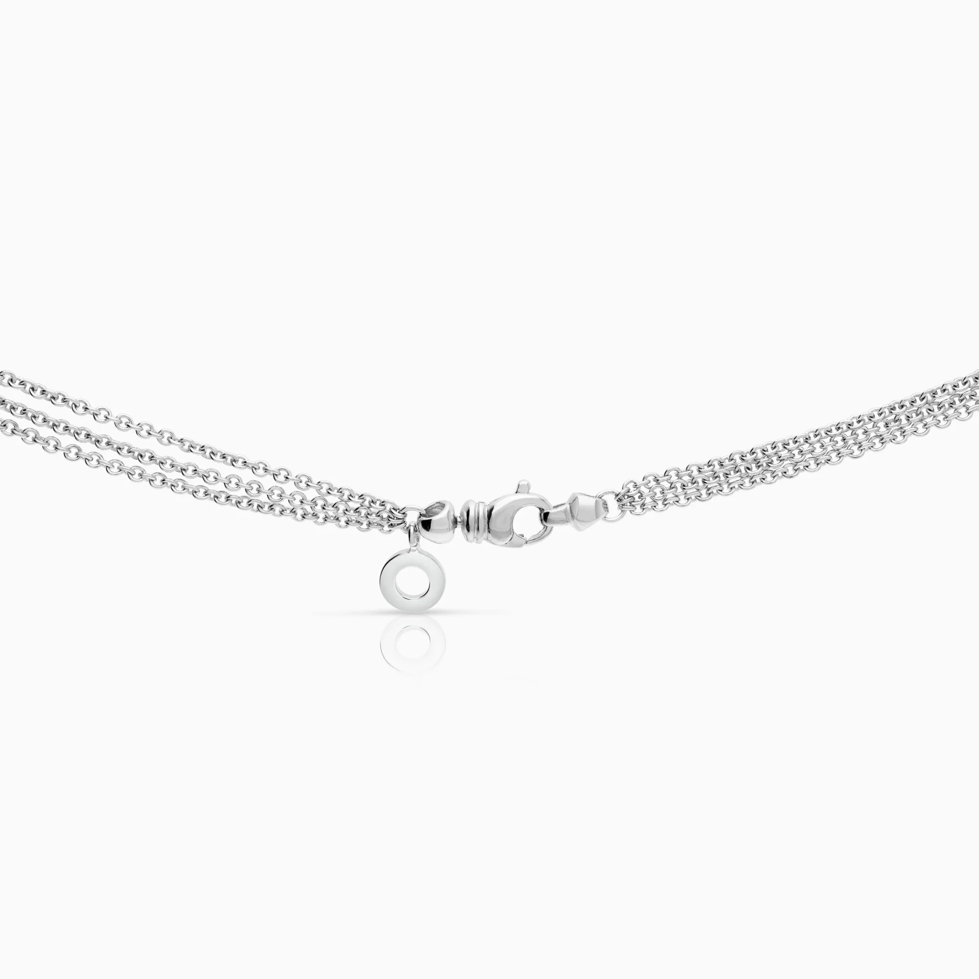 Diamond necklace 1.40ct 18K white gold - Image 3