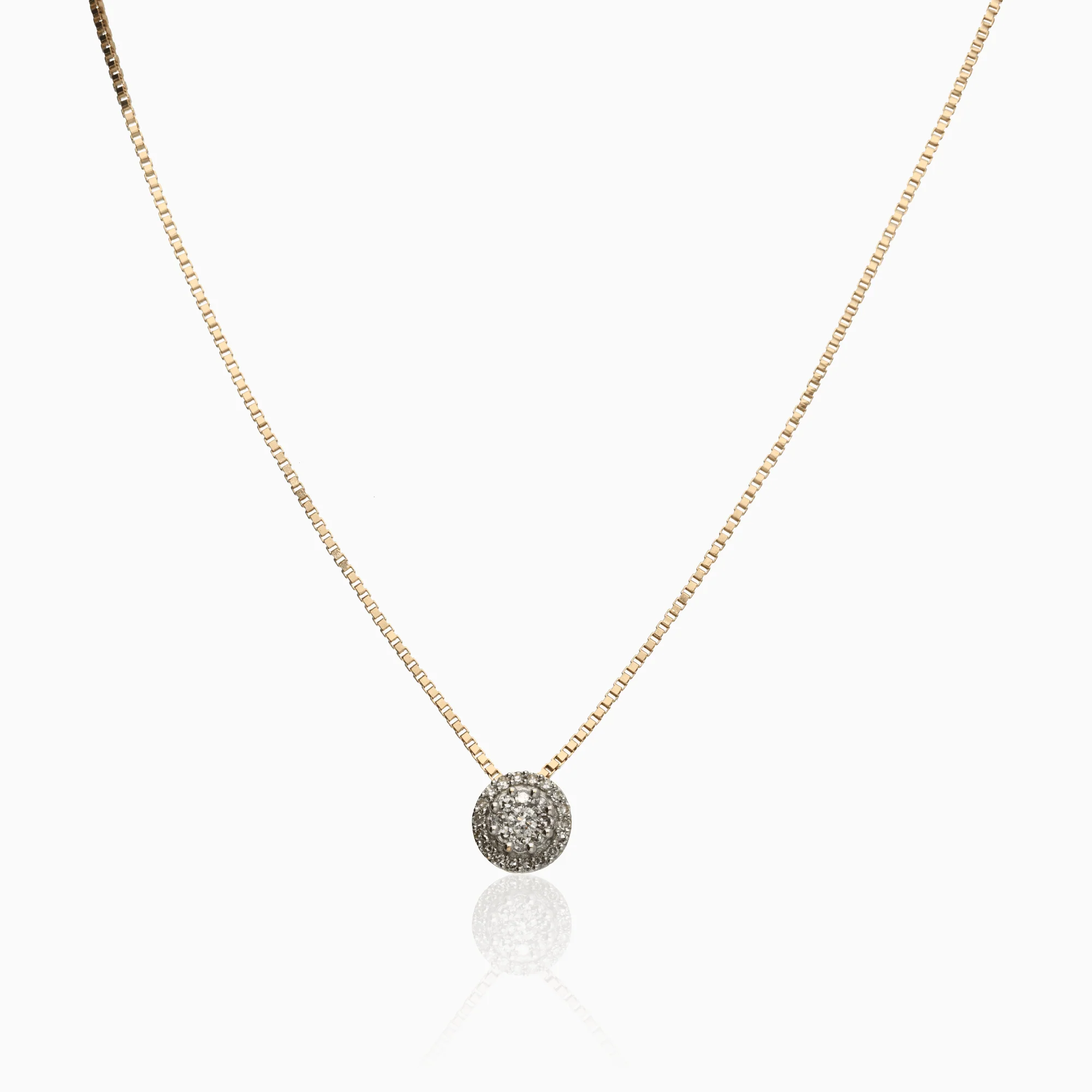 Diamond necklace Venezia 0.14ct 18K