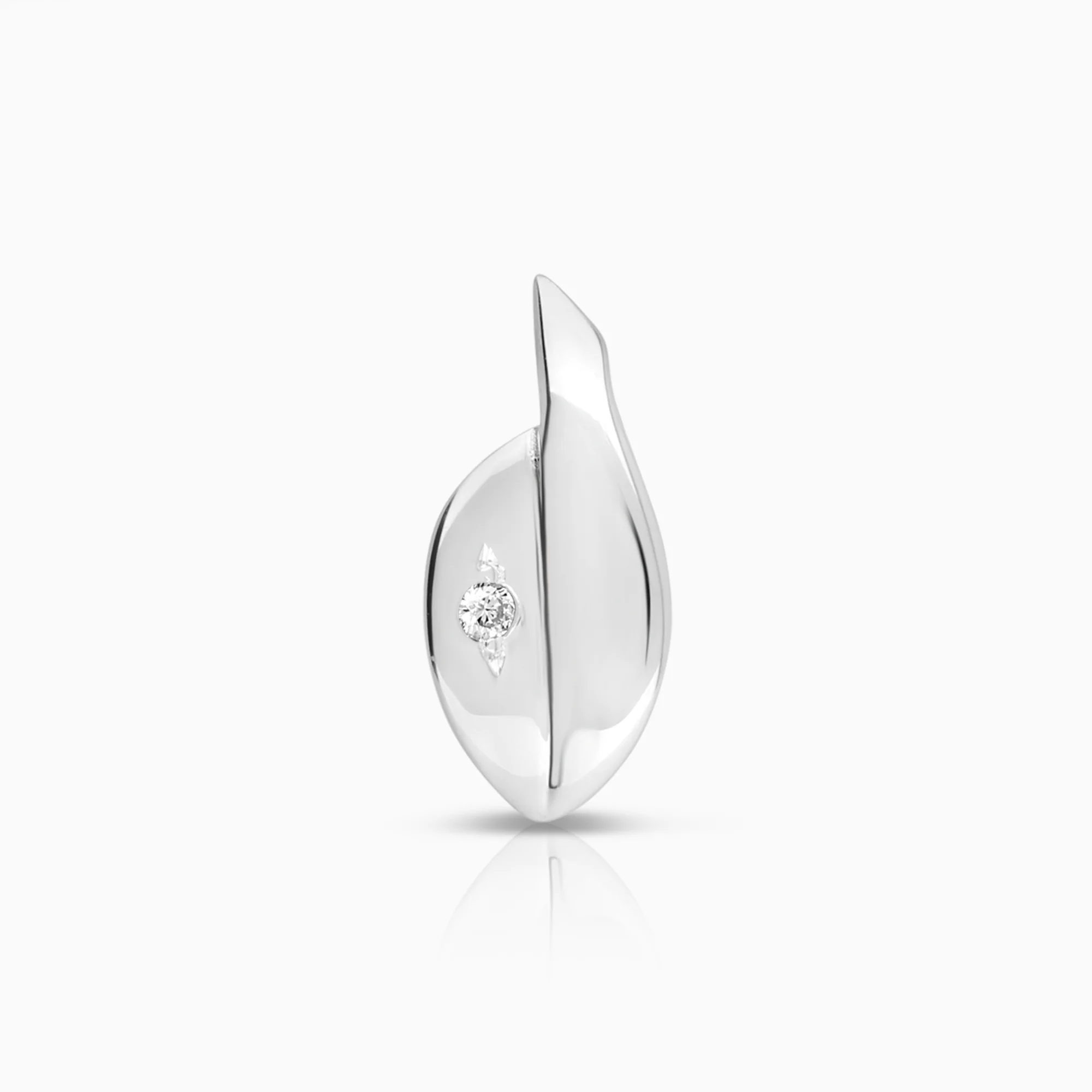 Diamond pendant 0.02ct 18K white gold