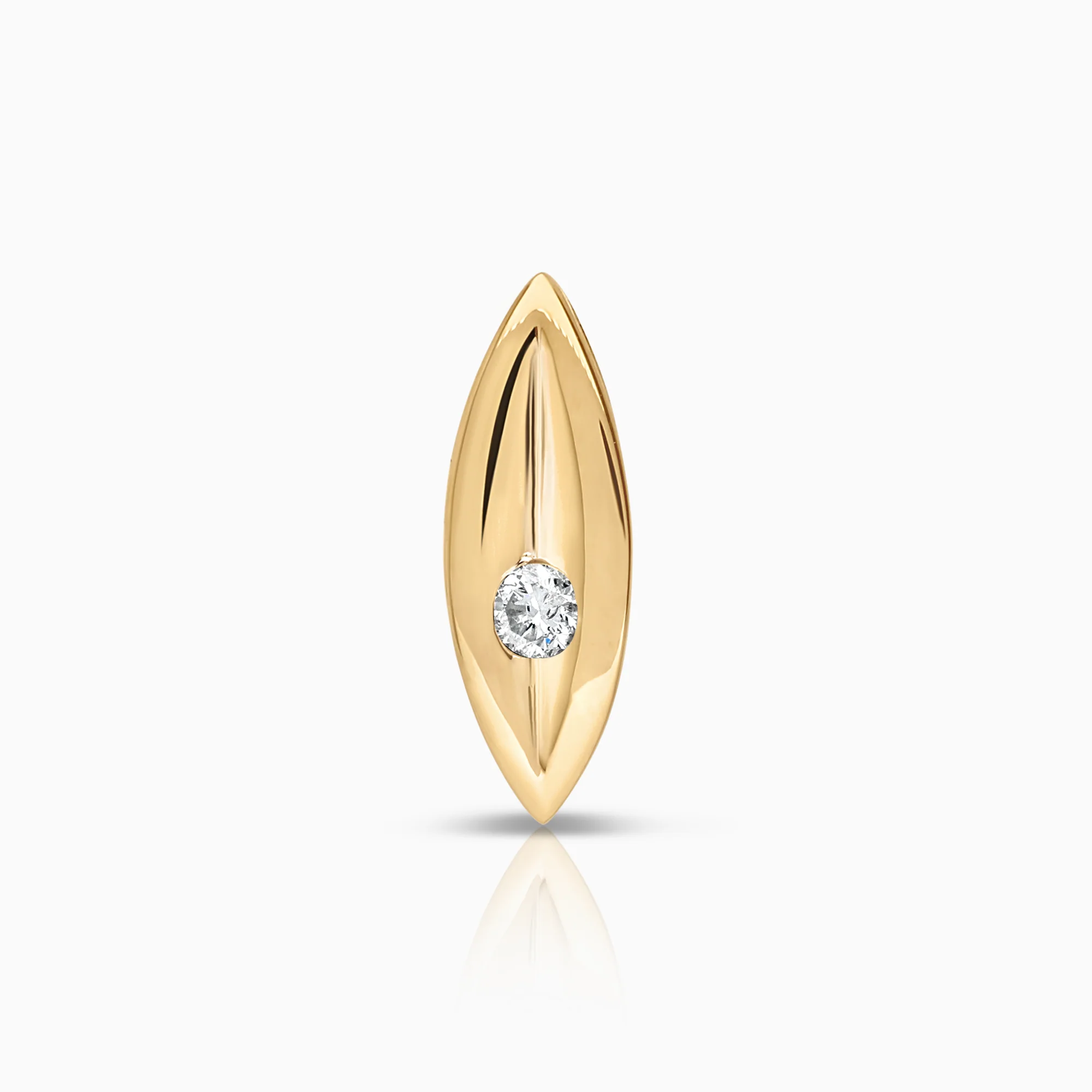 Diamond pendant 0.05ct 14K gold