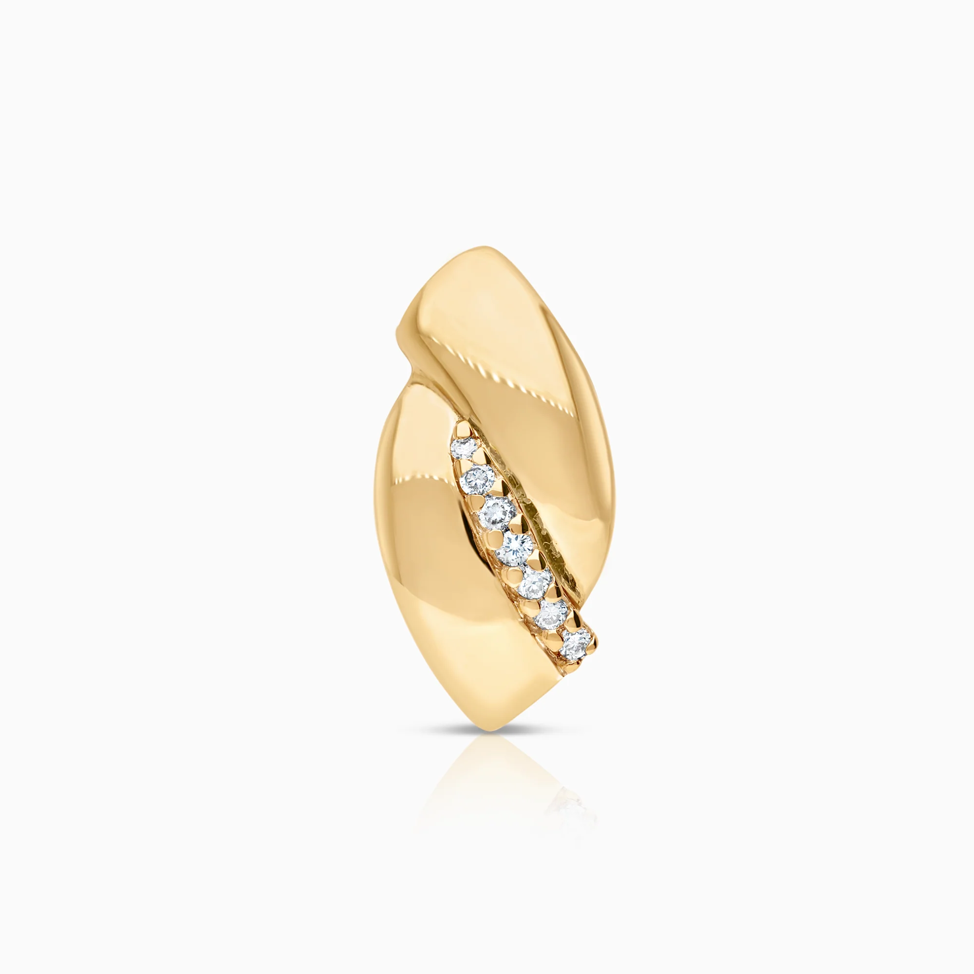 Diamond pendant 0.07ct 18K gold