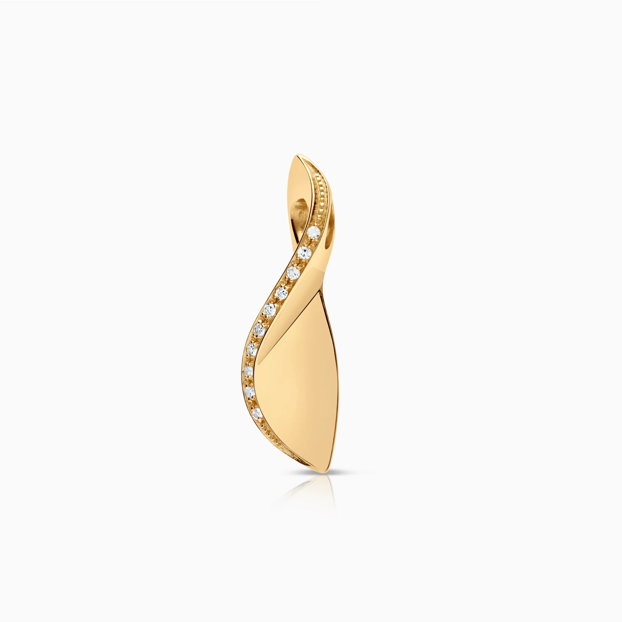 Diamond pendant 0.10ct 18K gold