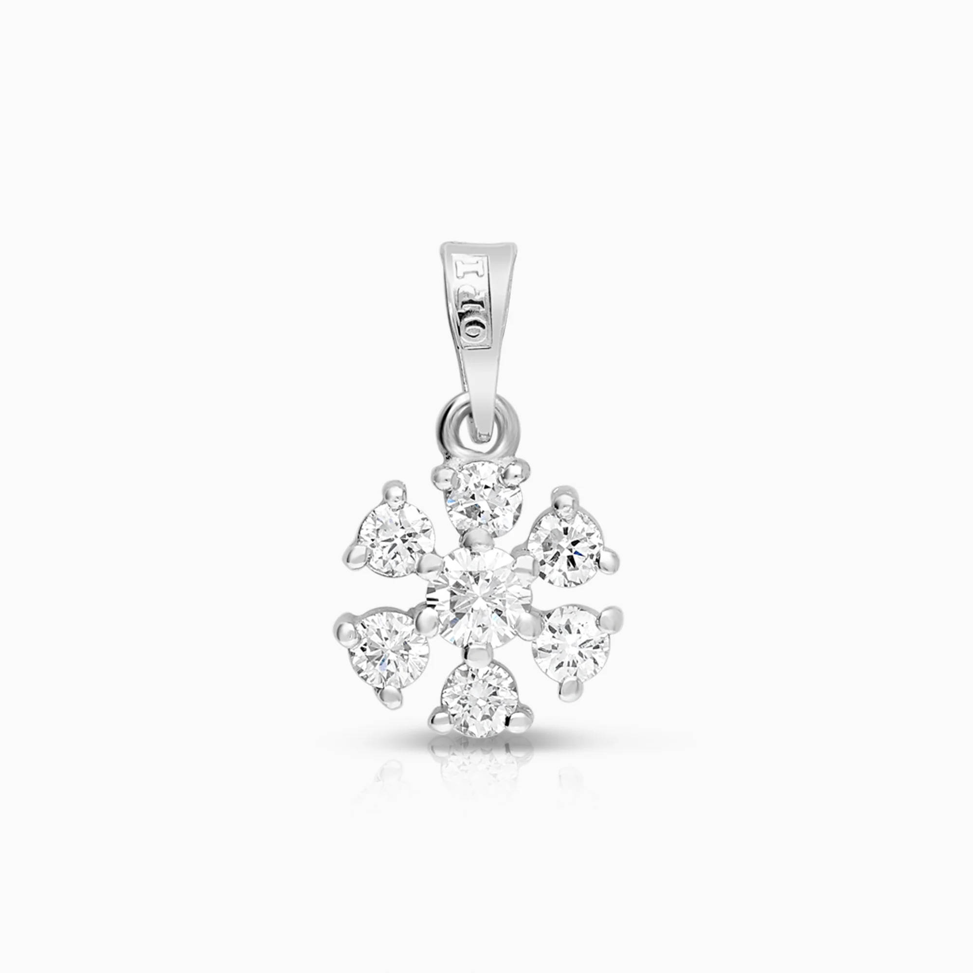 Diamond Pendant 0.10ct 18K White Gold
