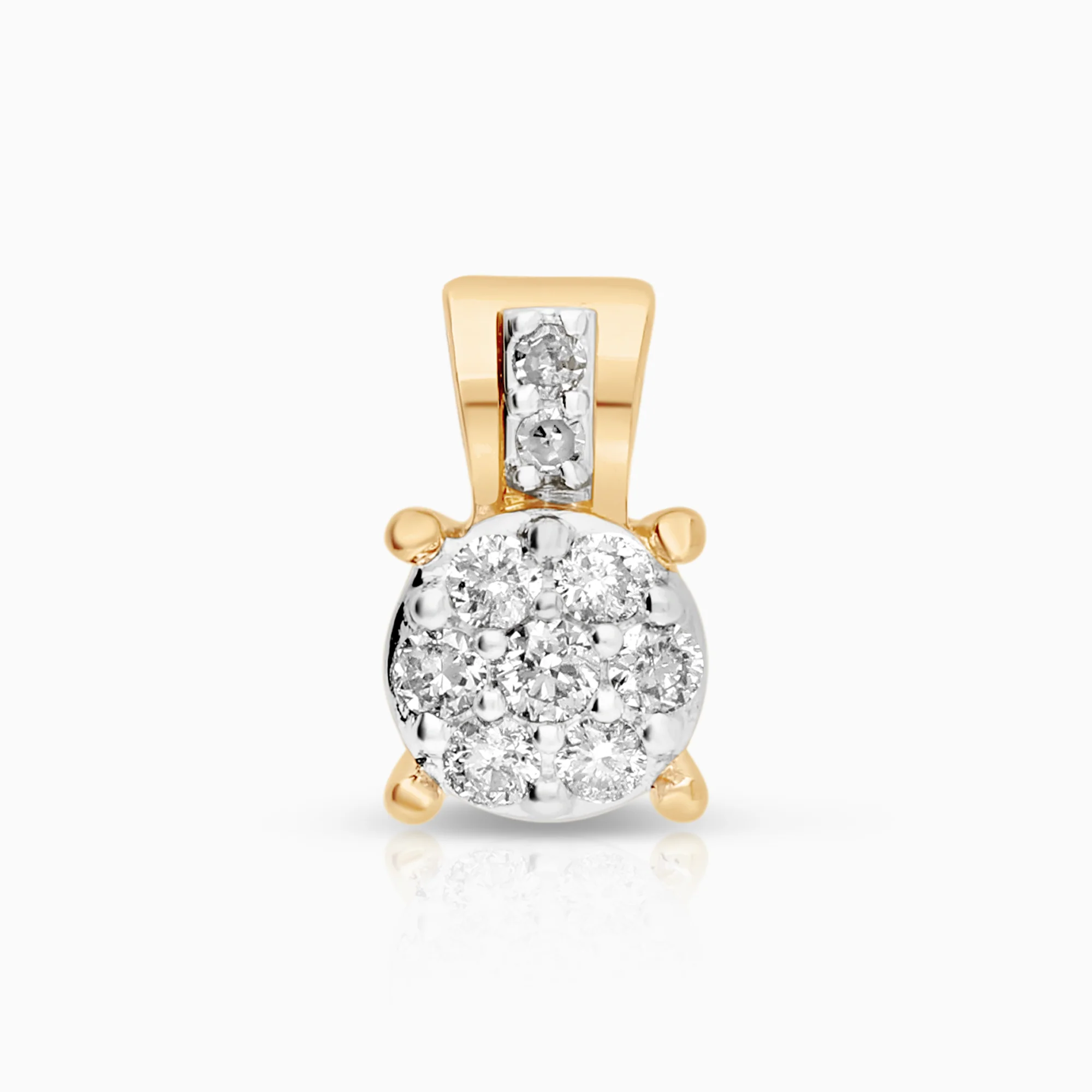 Diamond pendant 0.11ct 18K gold