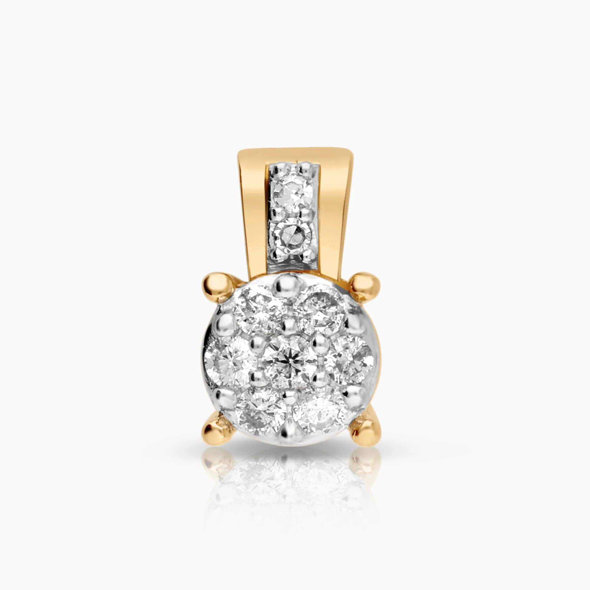 Diamond pendant 0.11ct 18K gold