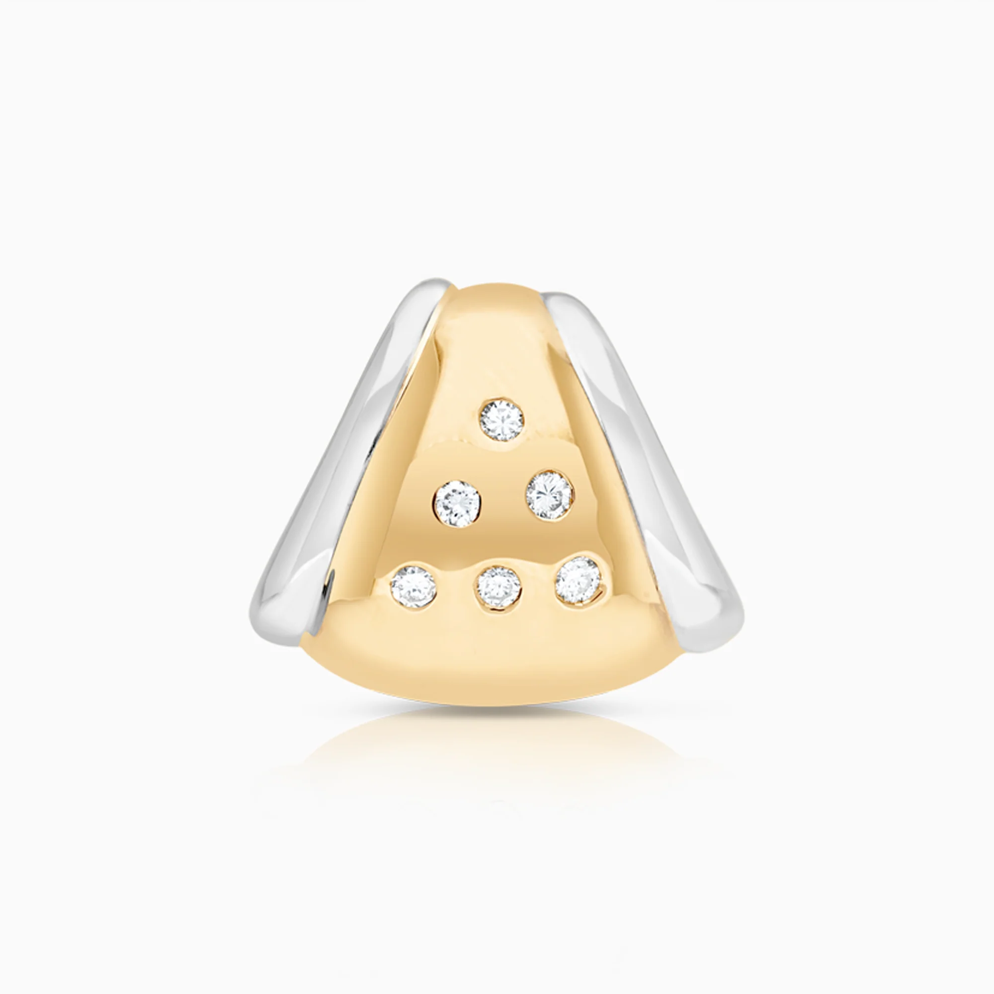 Diamond pendant 0.12ct 18K gold
