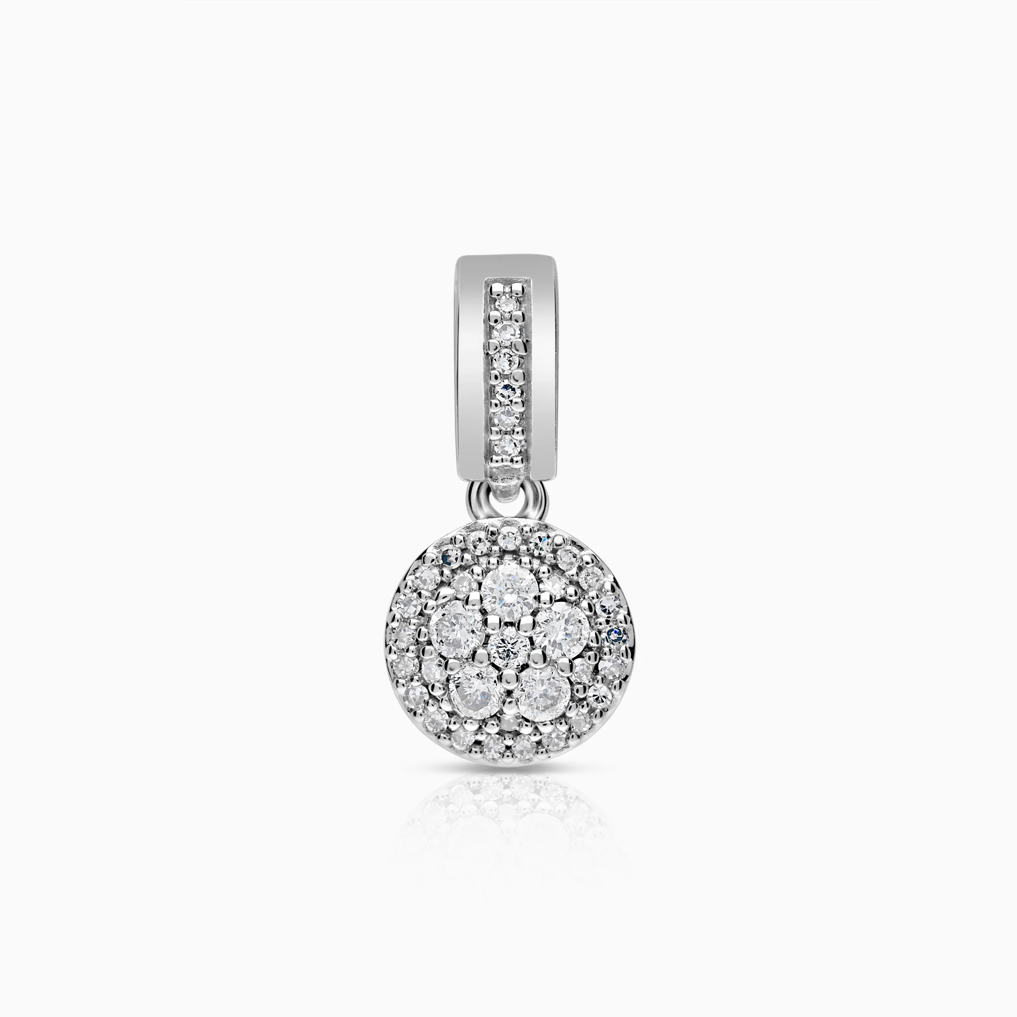 Diamond pendant 0.14ct 18K white gold