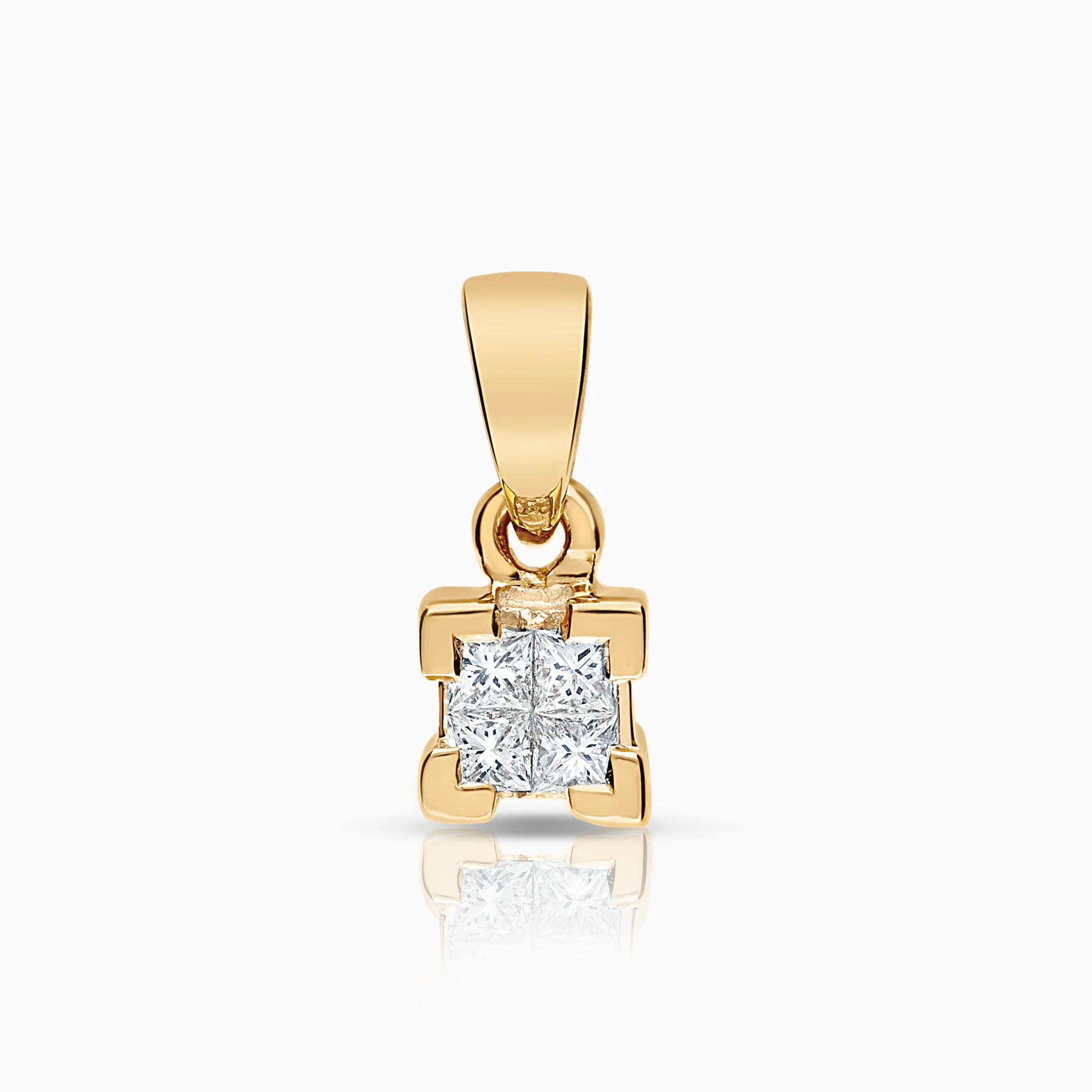 Diamond pendant 0.20ct 18K gold