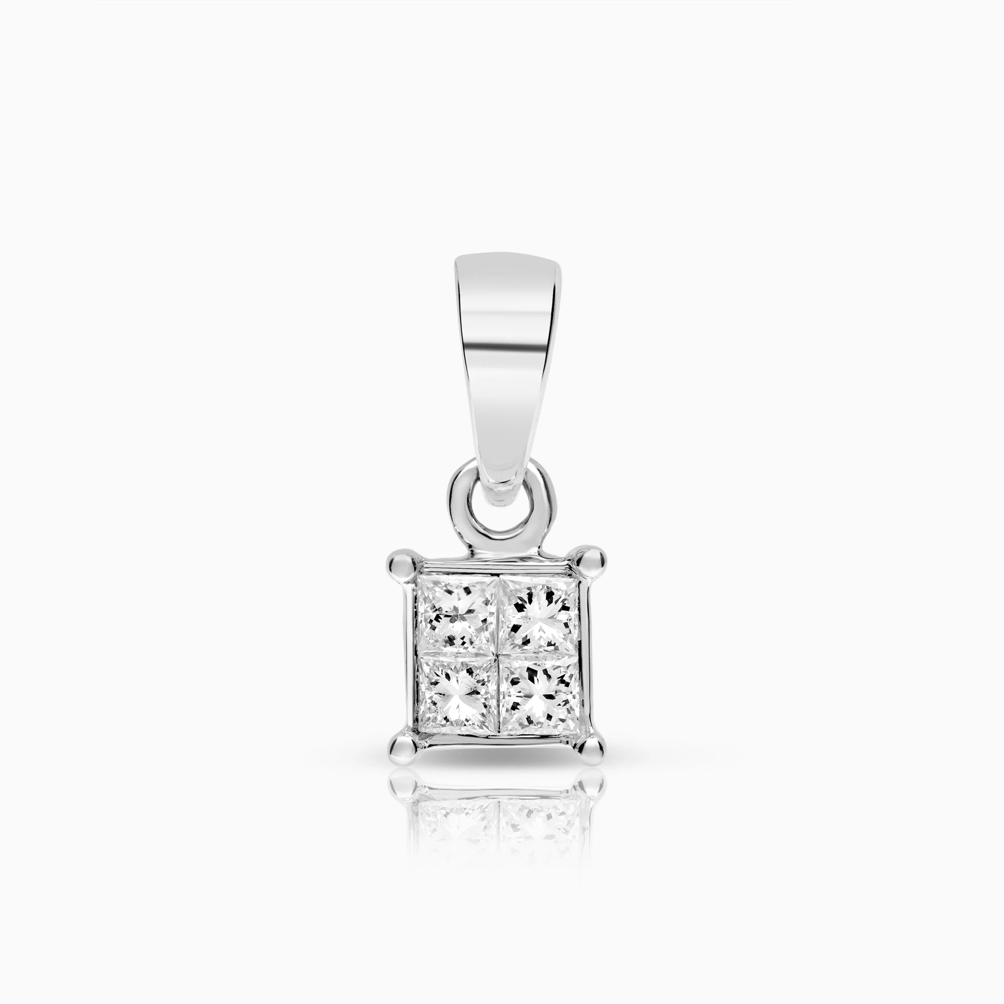 Diamond Pendant 0.20ct 18K White Gold