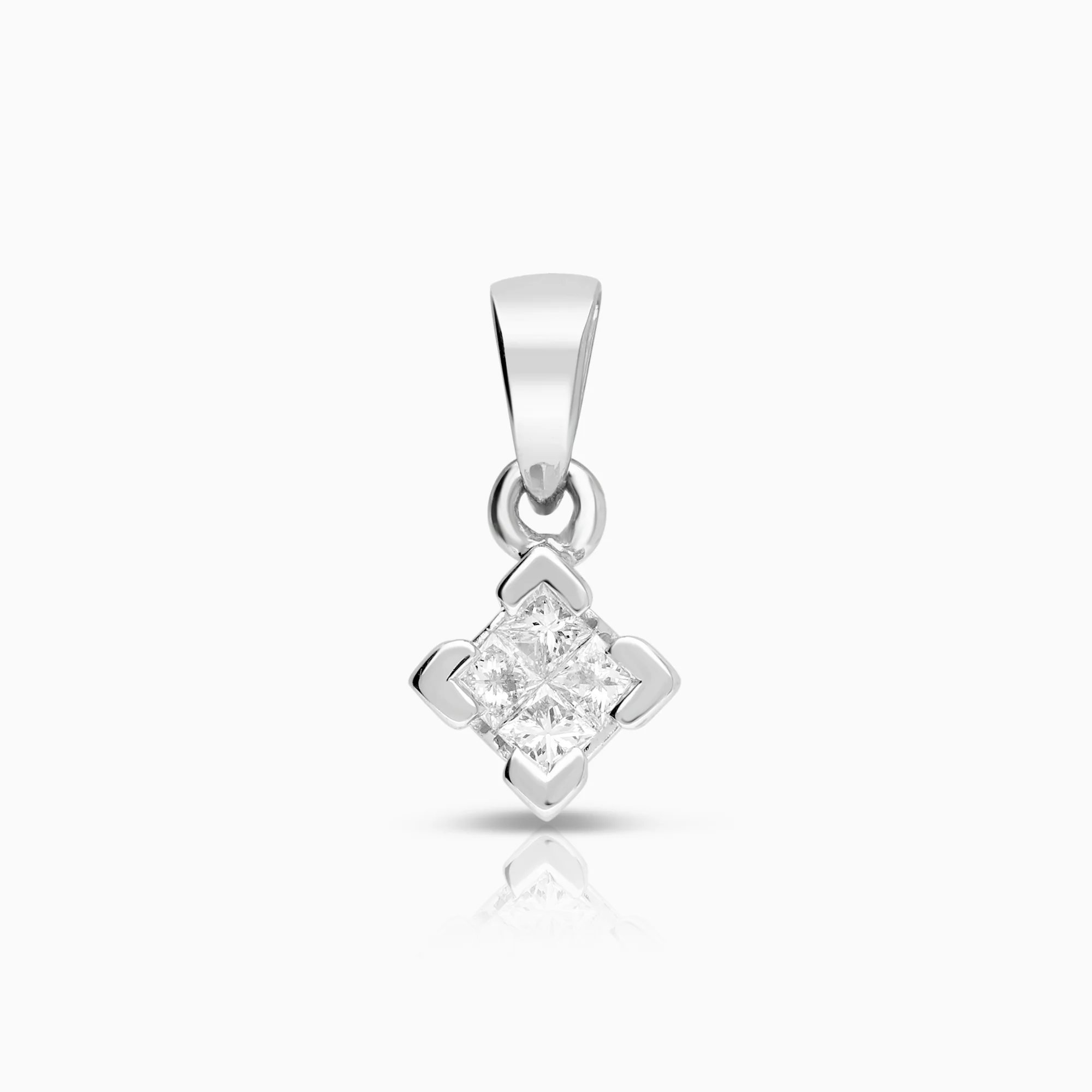 Diamond Pendant 0.20ct 18K White Gold