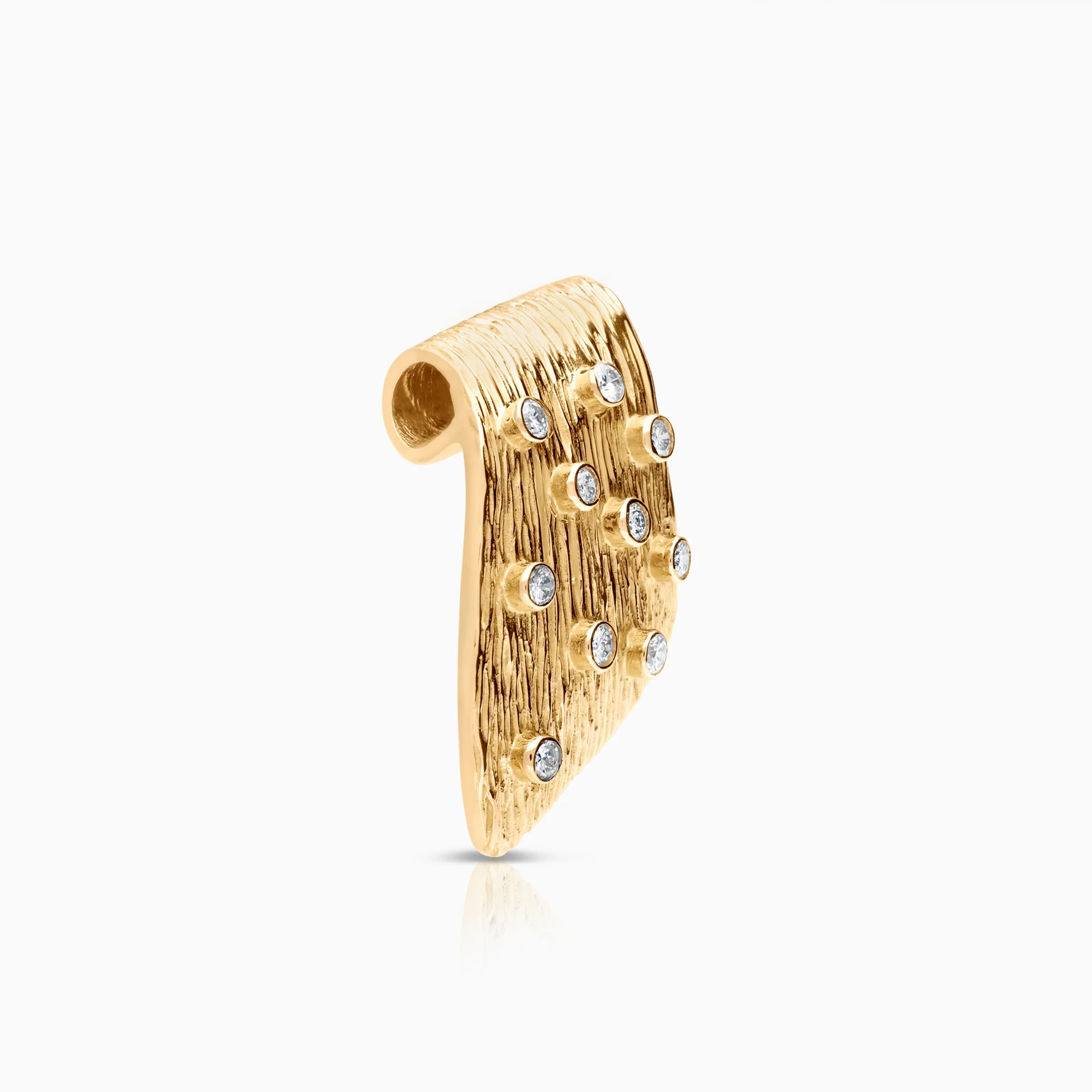 Diamond pendant 0.30ct 18K gold - Image 2