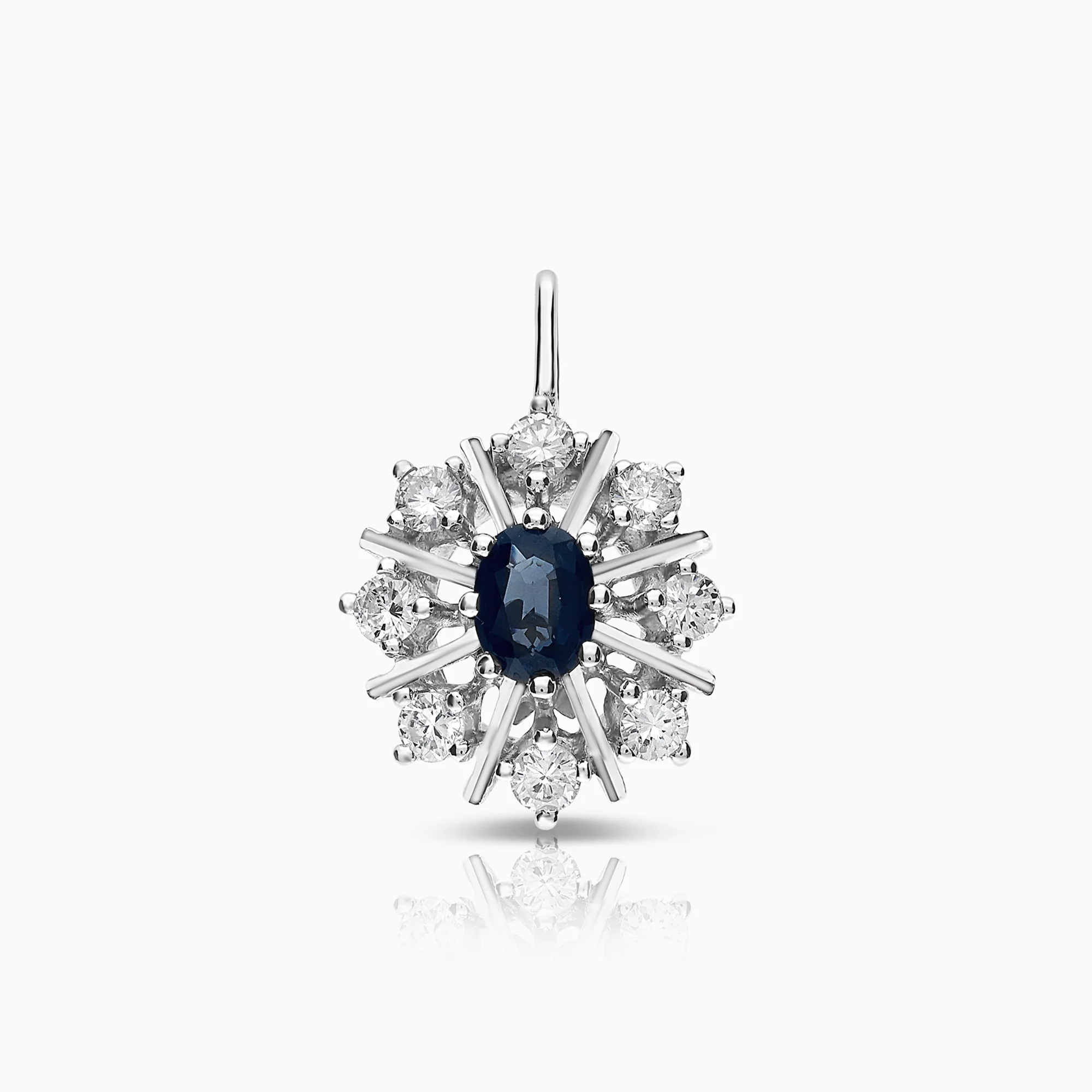 Diamond pendant 0.32ct 18K white gold