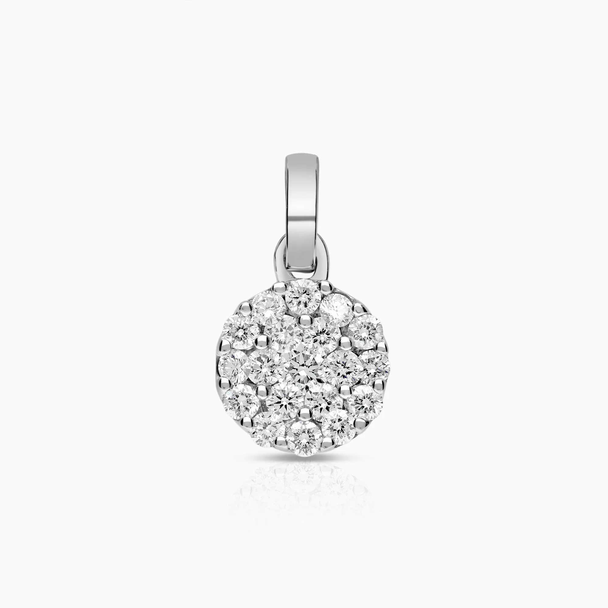 Diamond pendant 0.35ct 18K white gold