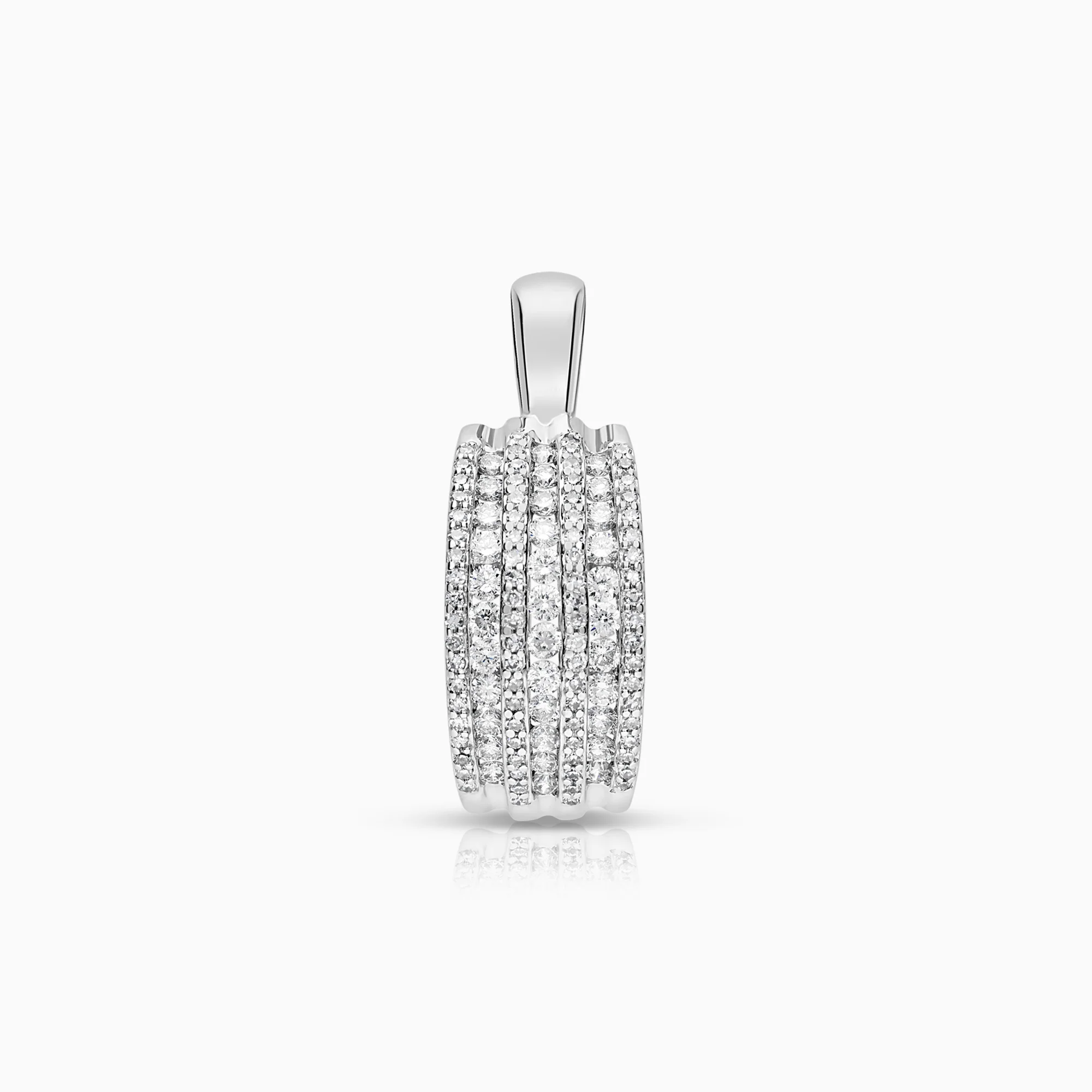 Diamond pendant 0.71ct 18K white gold