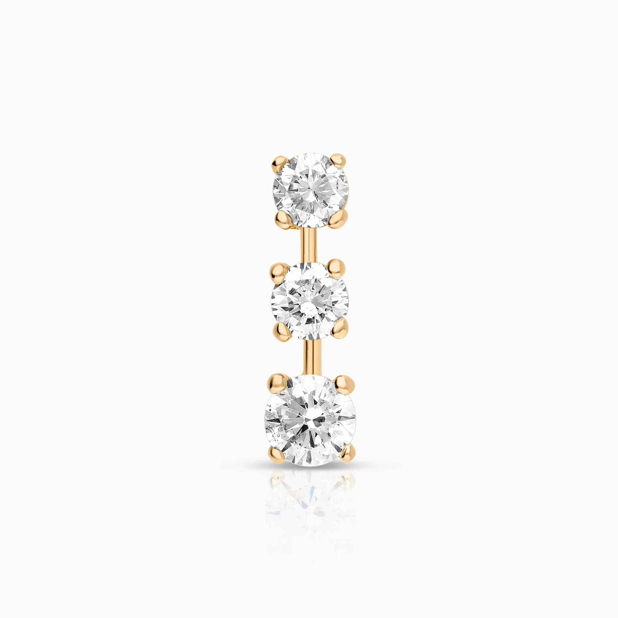 Diamond pendant 0.88ct 14K gold