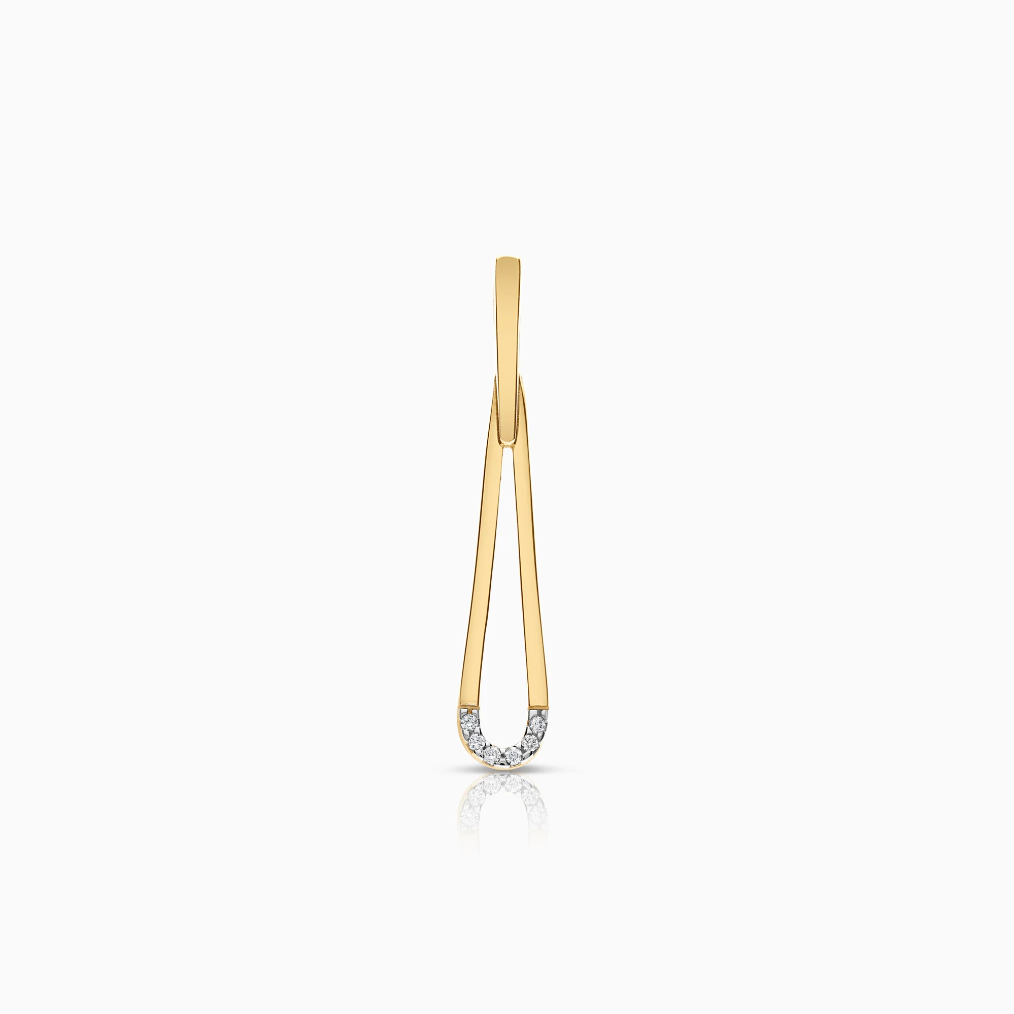 Diamond pendant 0.04ct 18K gold