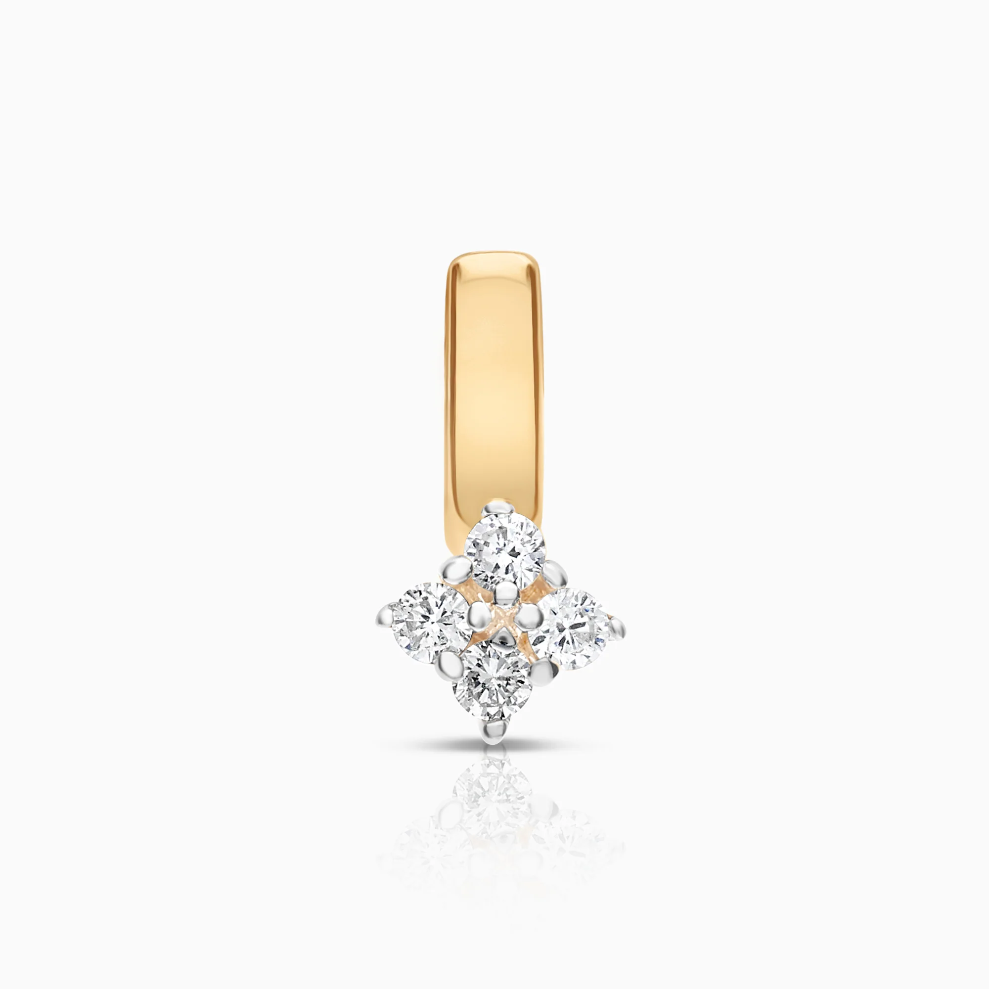 Diamond pendant 0.09ct 18K gold