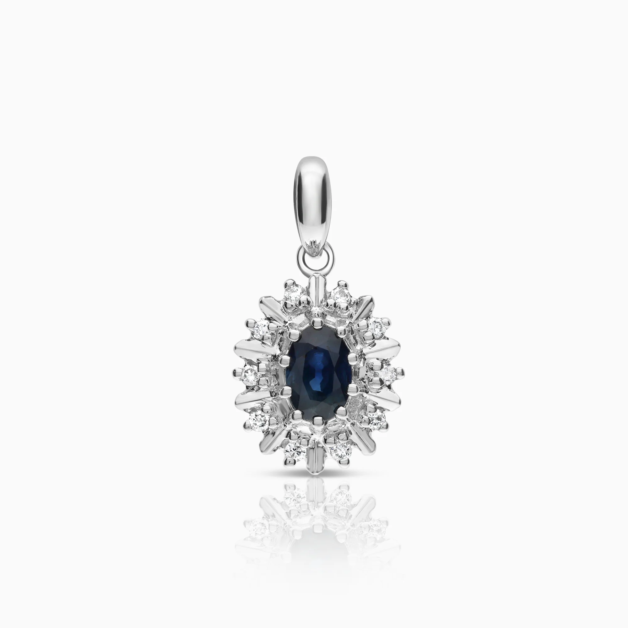 Diamond Pendant 0.10ct 18K White Gold