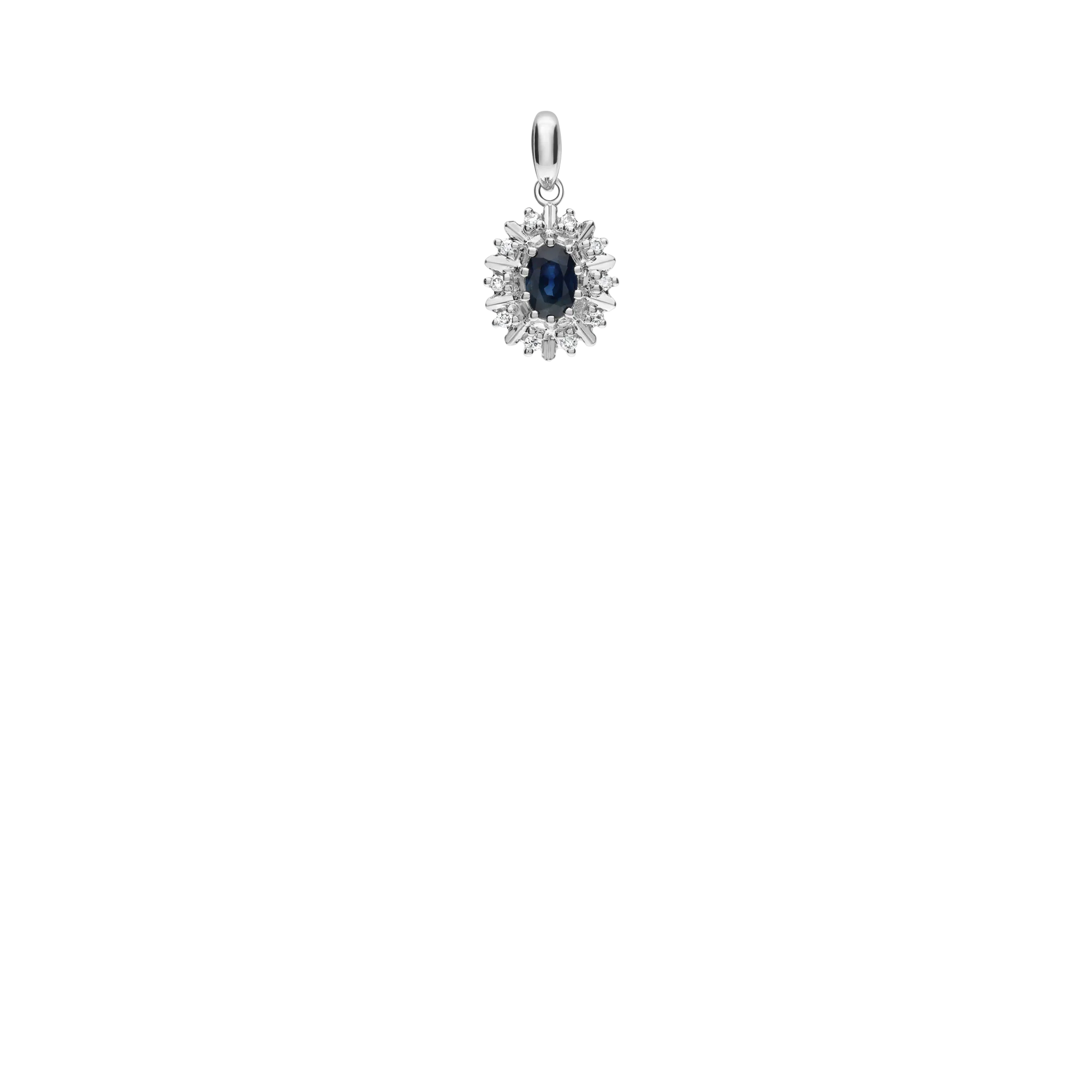 Diamond Pendant 0.10ct 18K White Gold - Image 2